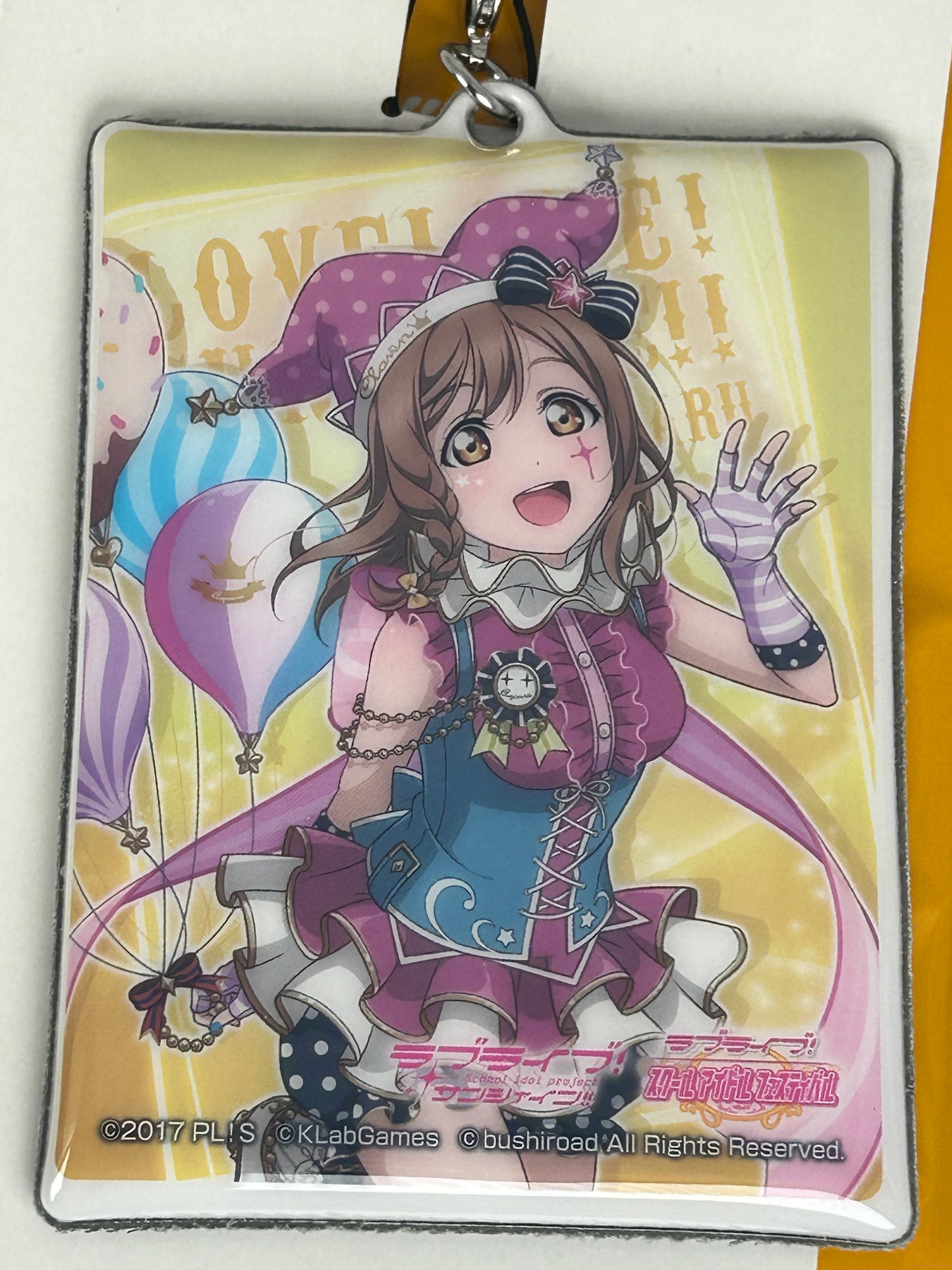 Hanamaru Kunikida Plastic Bubble Keychain Love Live Sunshine