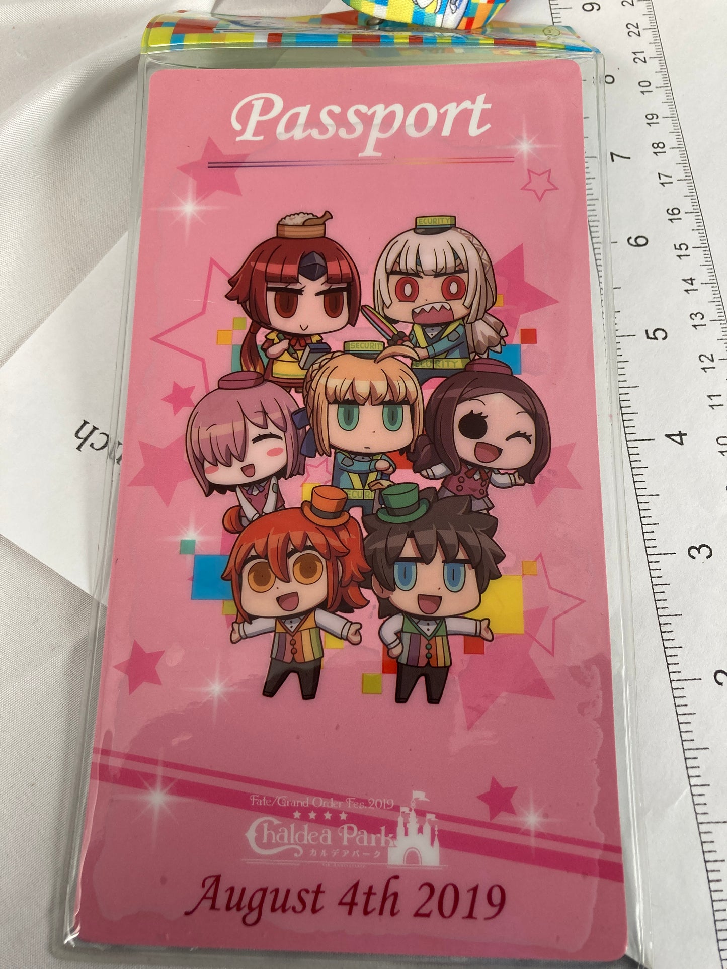 Fate Grand Order Fes 2019 Chaldea Park Lanyard and Pass