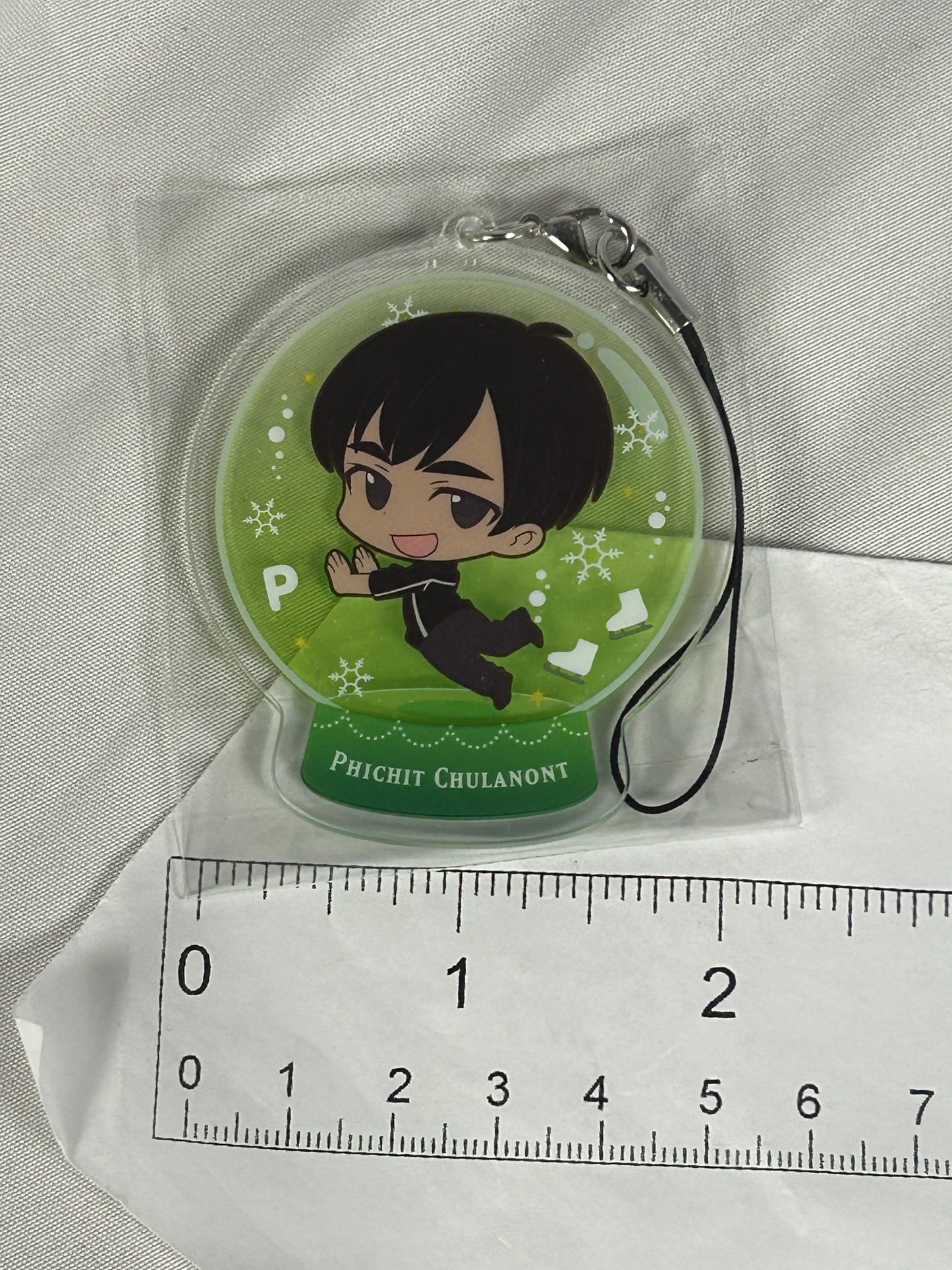Phichit Chulanont Snowglobe Acrylic Keychain Yuri on Ice Chararium