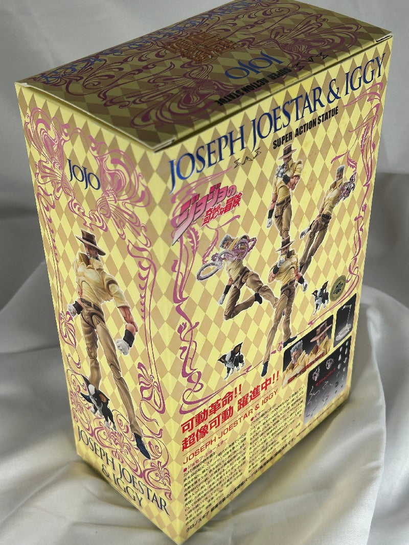 Joseph Joestar and Iggy Part 3 Super Action Statue Stardust Crusaders