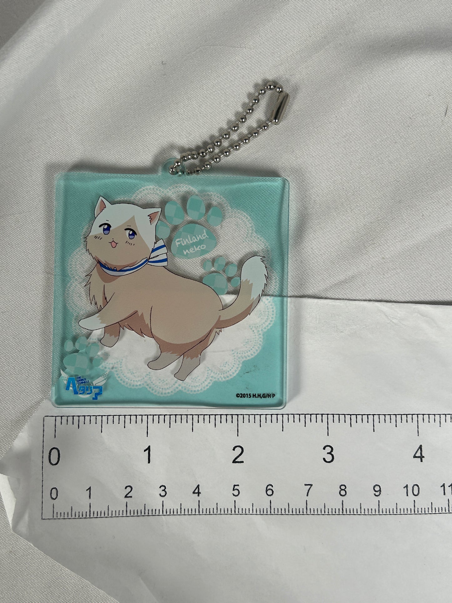 Finland Neko Cat Acrylic Keychain 2016 Hetalia Nekotalia Anime Plaza