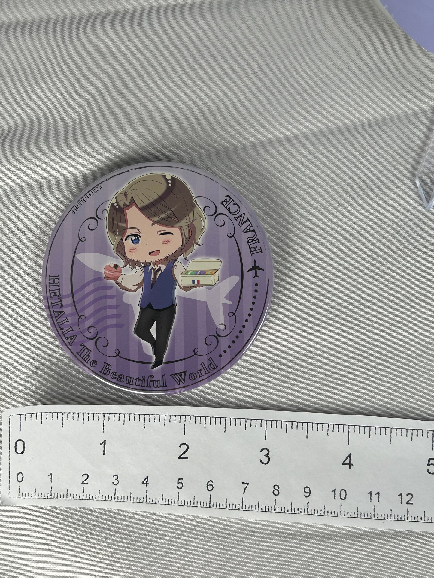 France World Travel Button can Badge Hetalia The Beautiful World 2015