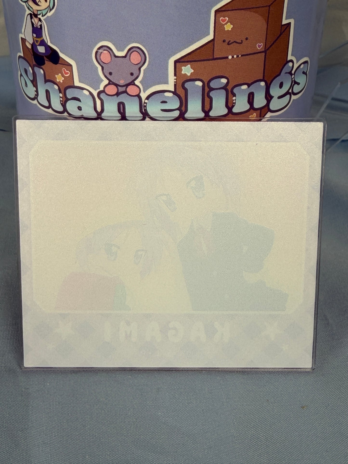 Young Kagami Tsukasa Hiiragi Acrylic Art Trading Card Lucky Star Anime Scene
