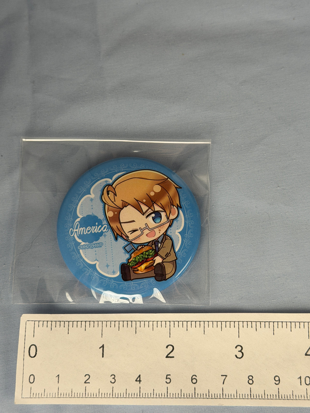 America Gyugyutto Can Badge Pin Hetalia World Stars