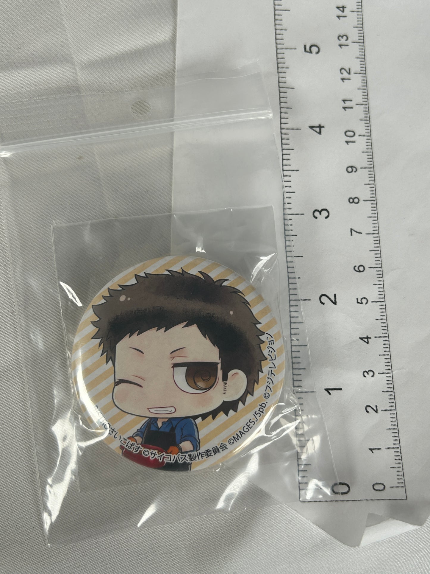 Mitsuru Sasayama Chef Badge Pin Chimi Chara Psycho Pass Collection 2014