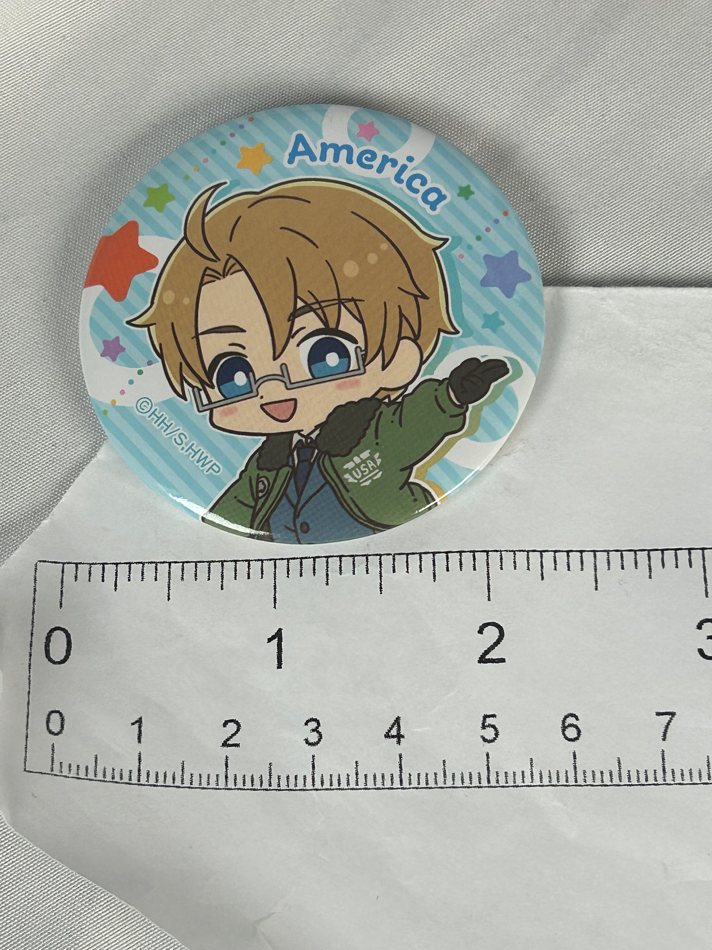America Trading Button Badge Hetalia World Stars x Seria