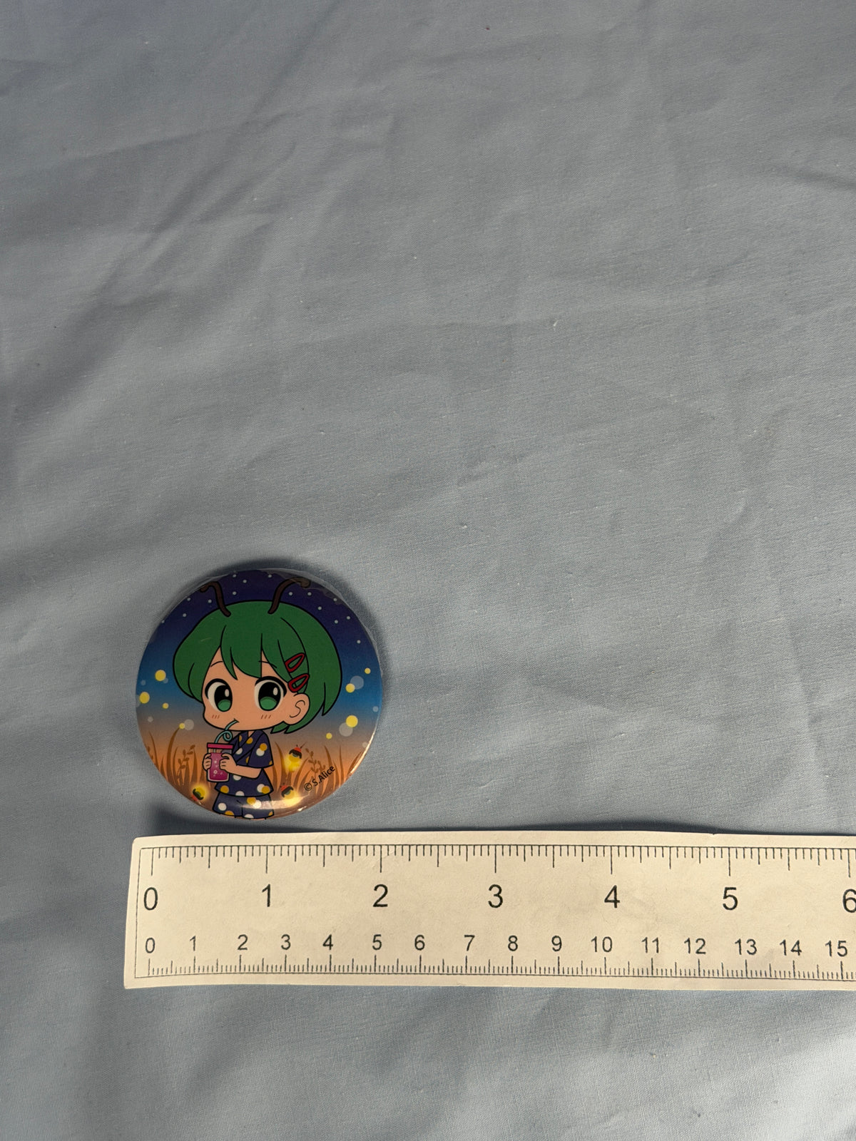Wriggle Nightbug Summer Festival Can Badge Pin Touhou Project LEC