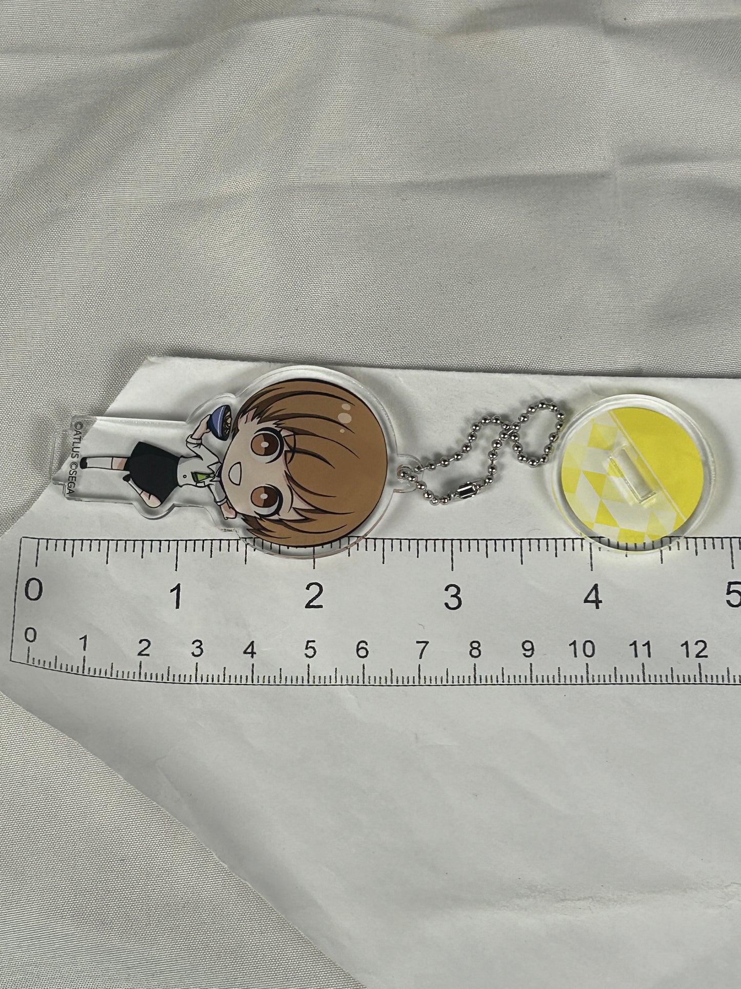 Chie Satonaka Acrylic Stand Keychain Persona 25 Anniversary Café Persona 4