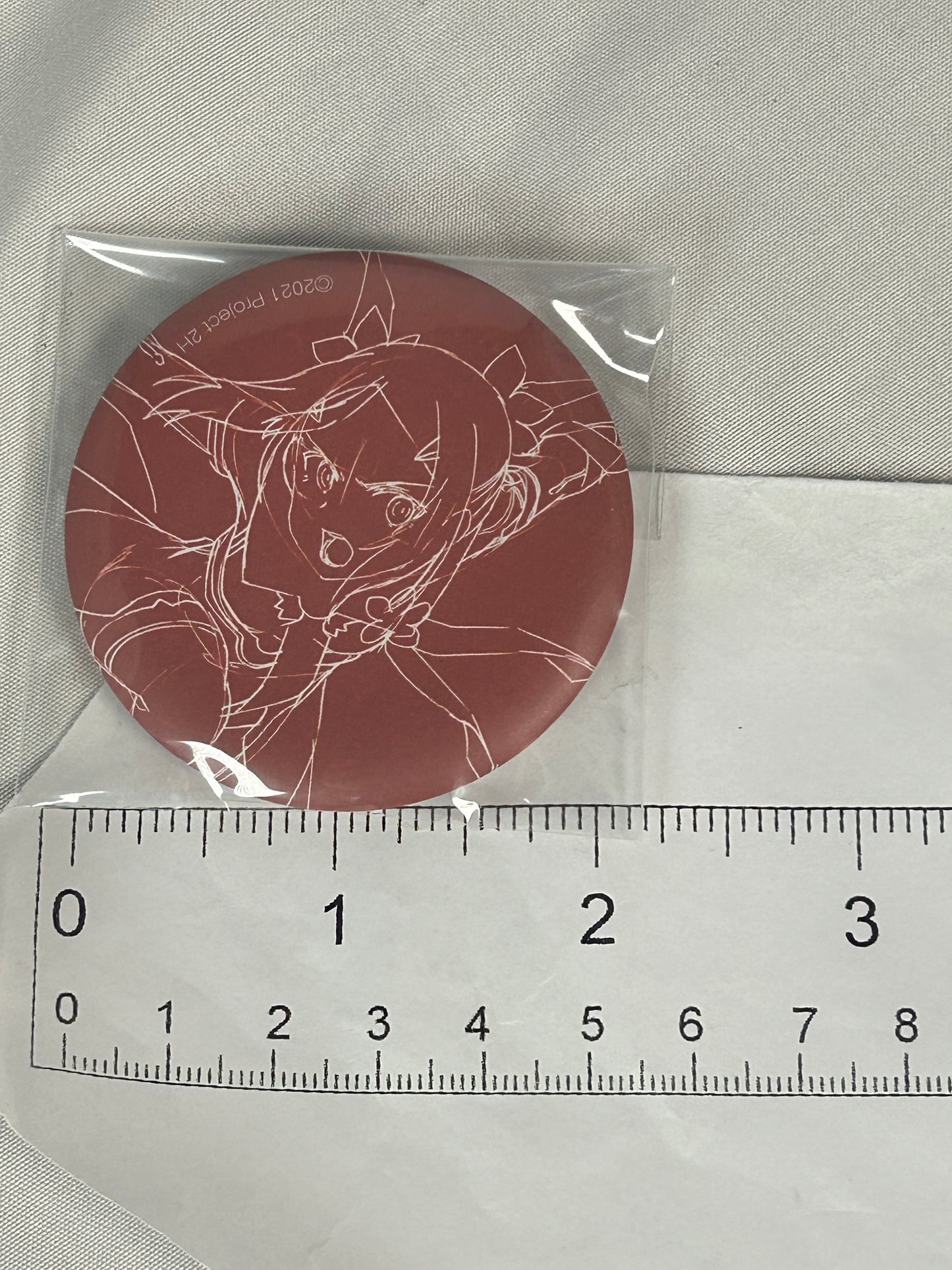 Karin Miyoshi Can Badge Button Yuuki Yuuna is a Hero
