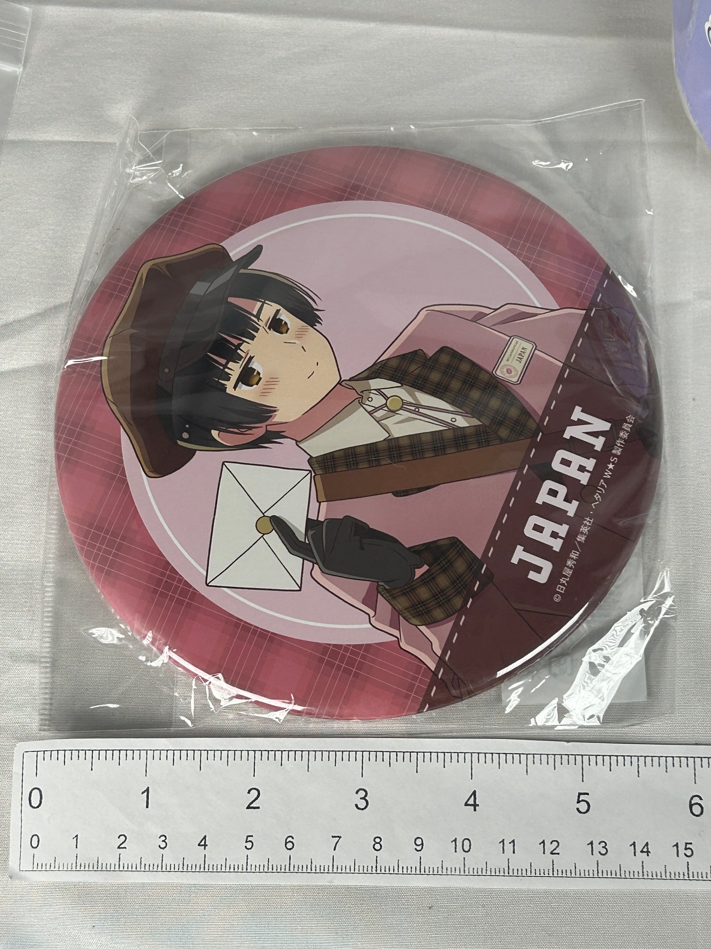 Japan Postman BIG Button Can Badge Hetalia World Stars