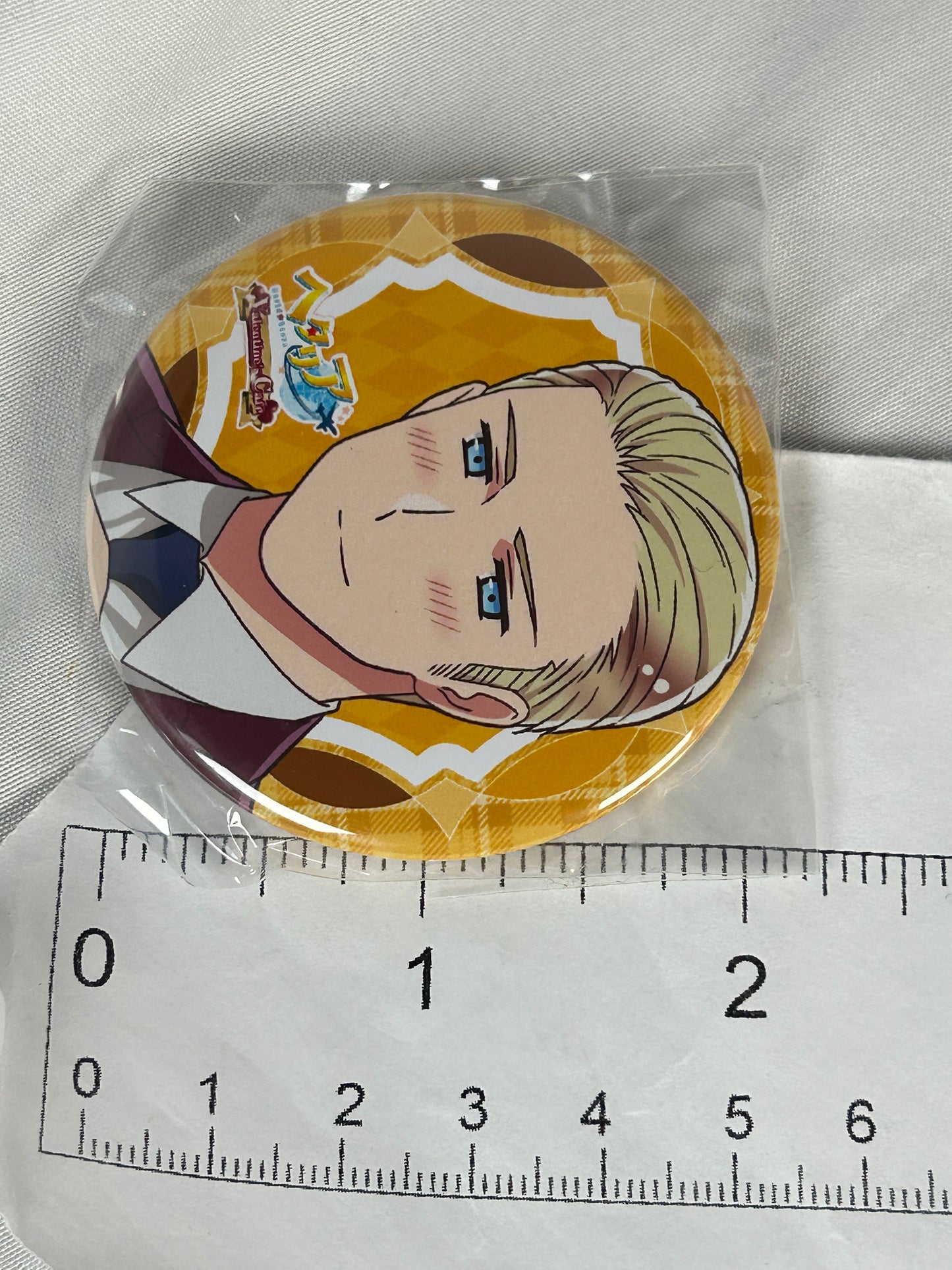 Germany Suit Ver. Button Badge Hetalia World Stars Valentines Amo Café Collaboration