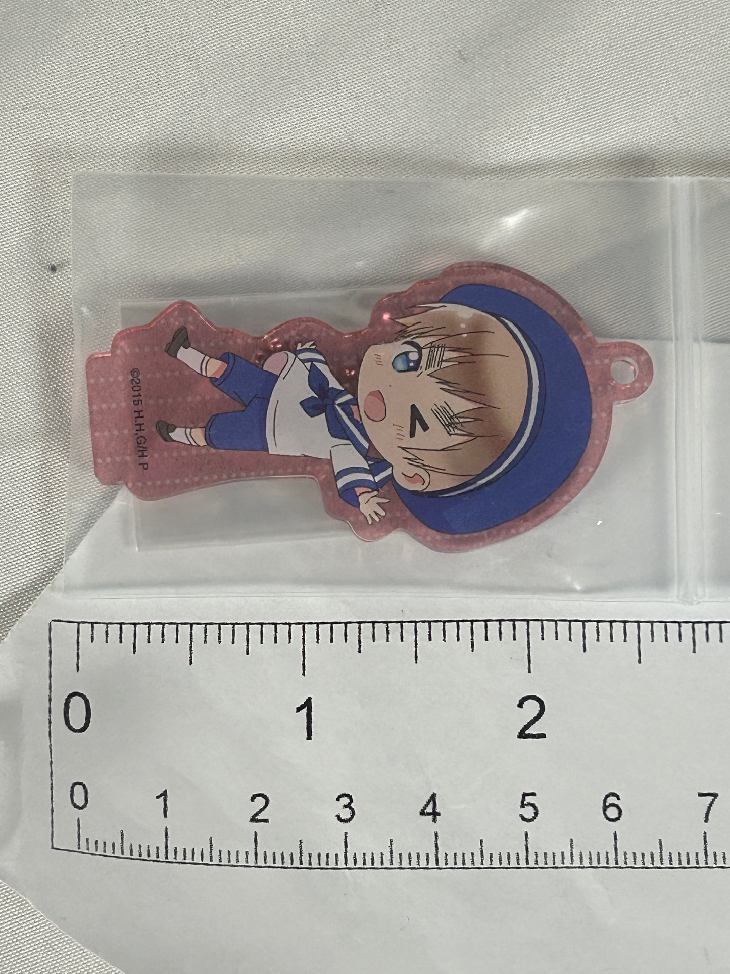 Sealand Peter Kirkland Pink Acrylic Keychain Hetalia The World Twinkle