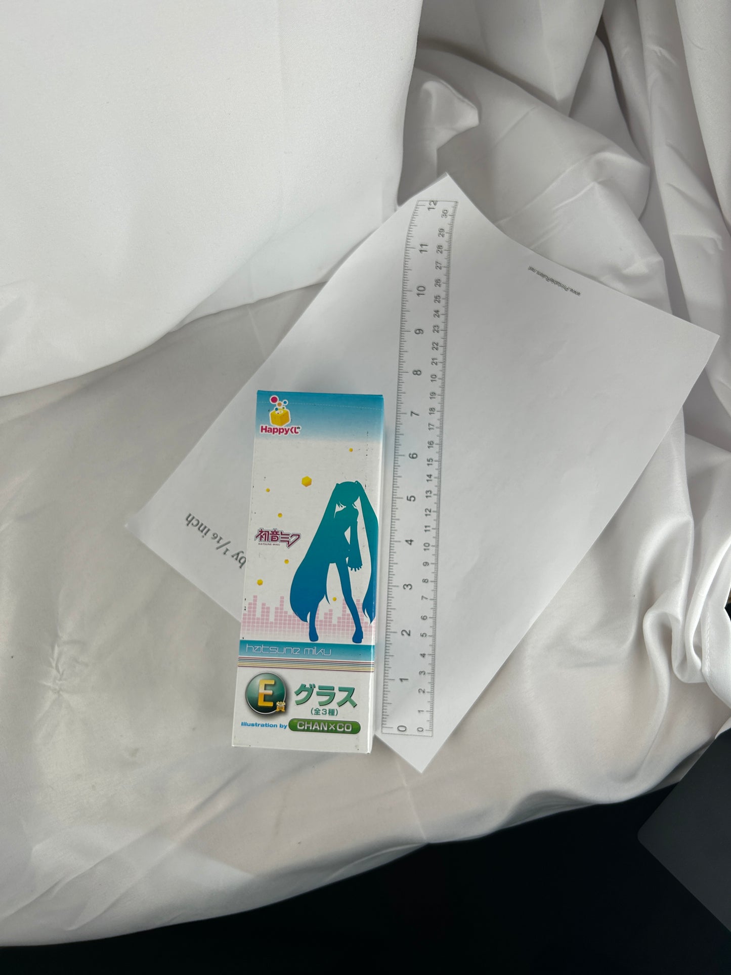 Hatsune Miku Glass Cup Happy Lottery E Prize CHANxCO Vocaloid