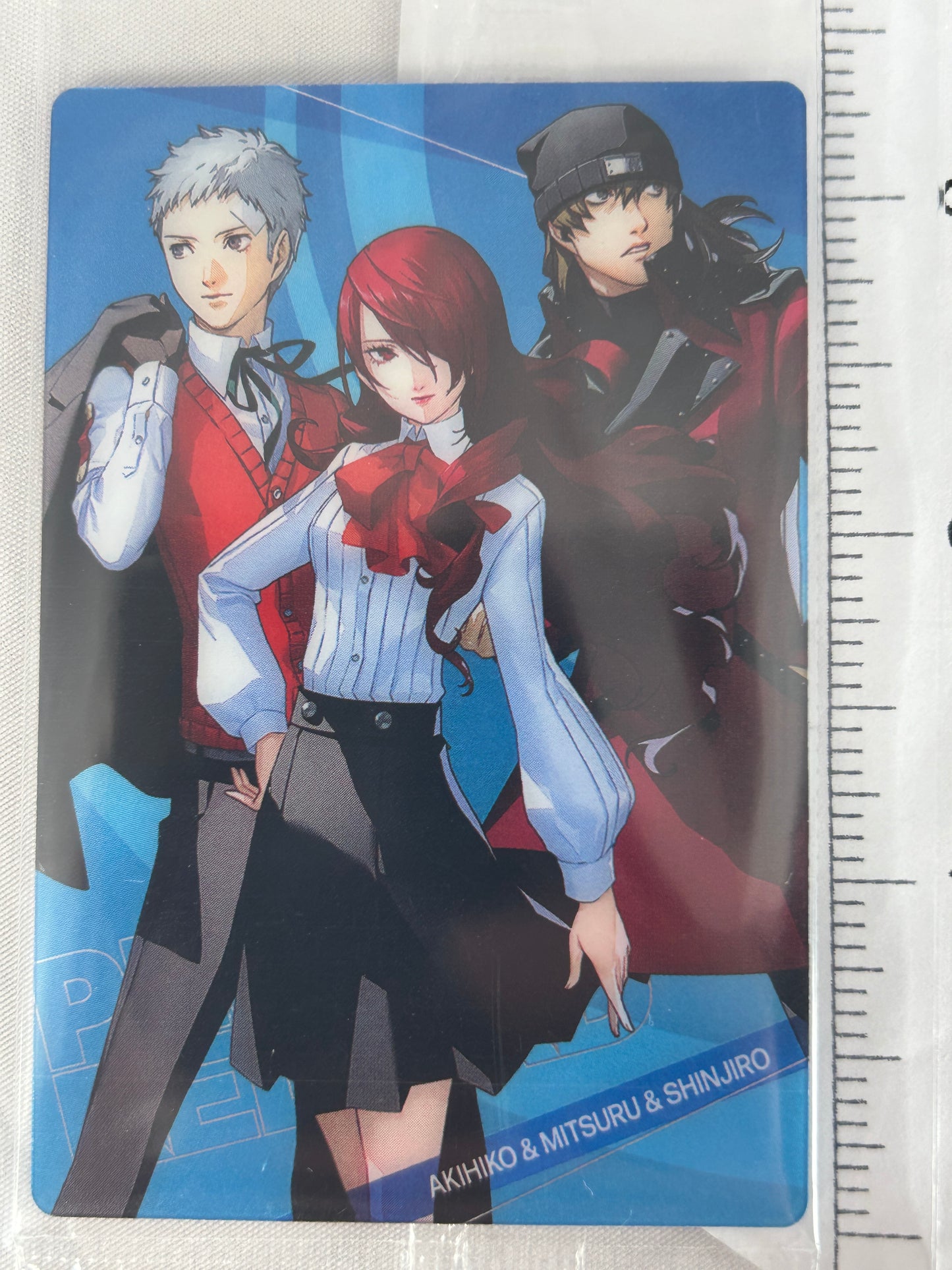 Akihiko Sanada Mitsuru Kirijo Shinjiro Aragaki Wafer Card Persona 3 Reload