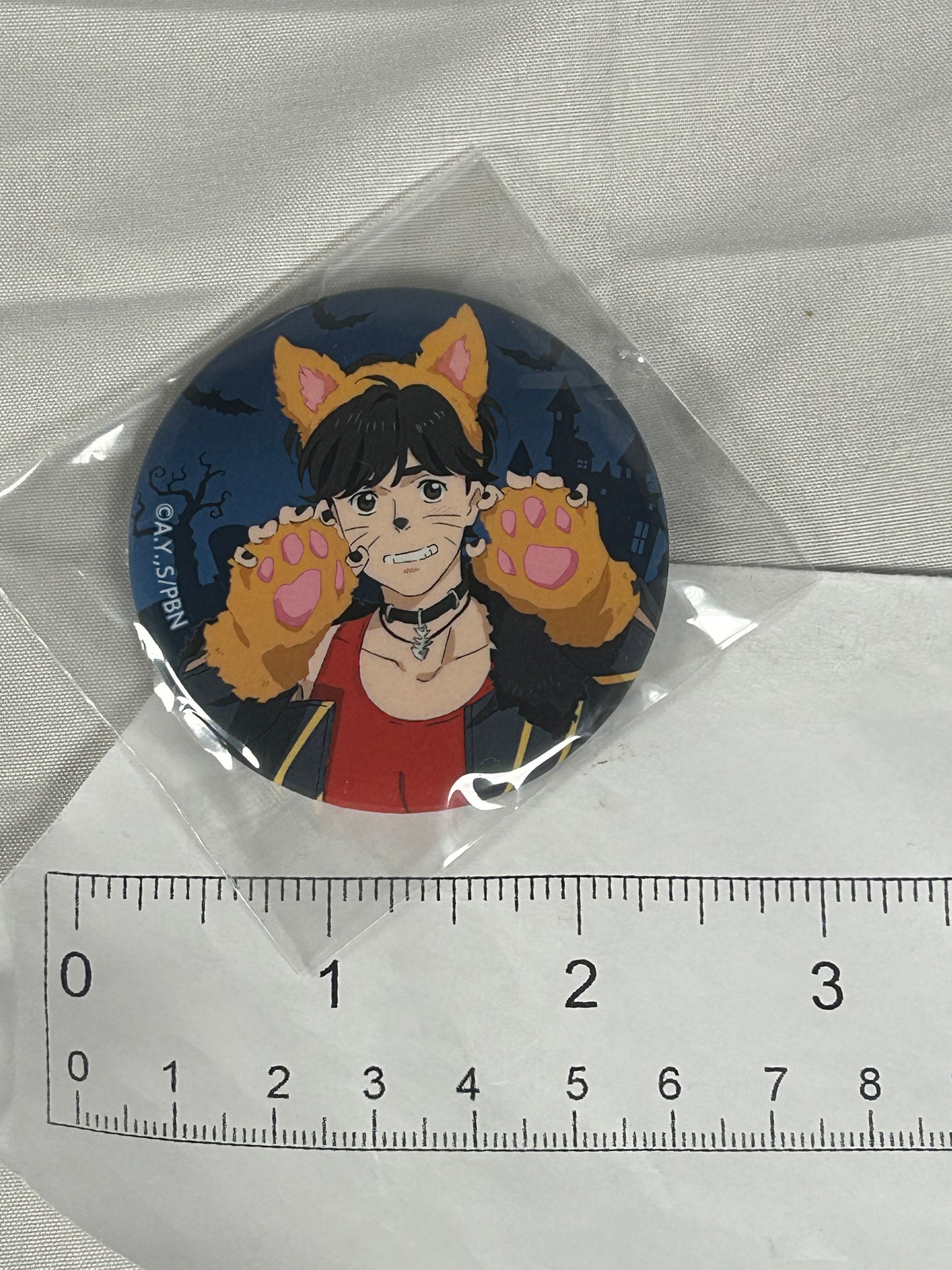 Eiji Okumura Cat Neko Halloween Ver Can Badge Banana Fish 2020 arma bianca