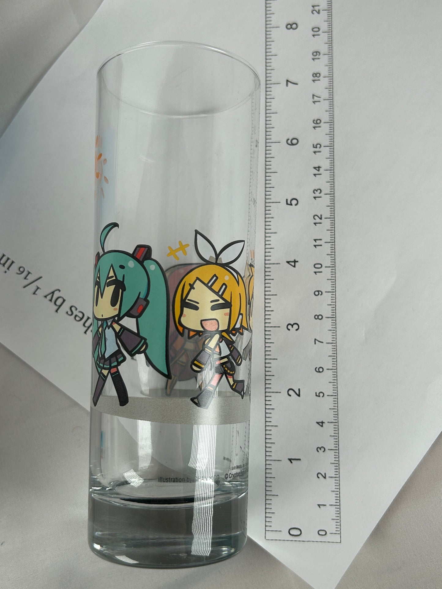 Hatsune Miku Glass Cup Happy Lottery E Prize CHANxCO Vocaloid