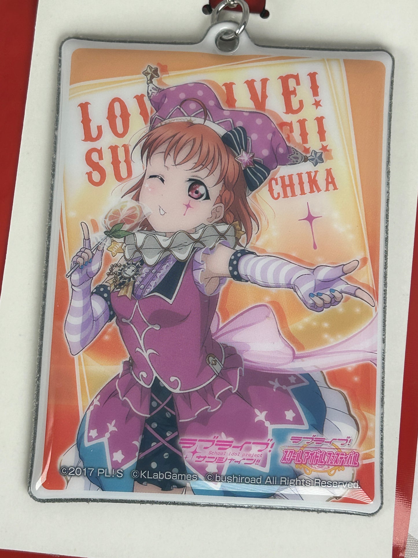 Chika Takami Plastic Bubble Keychain Love Live Sunshine
