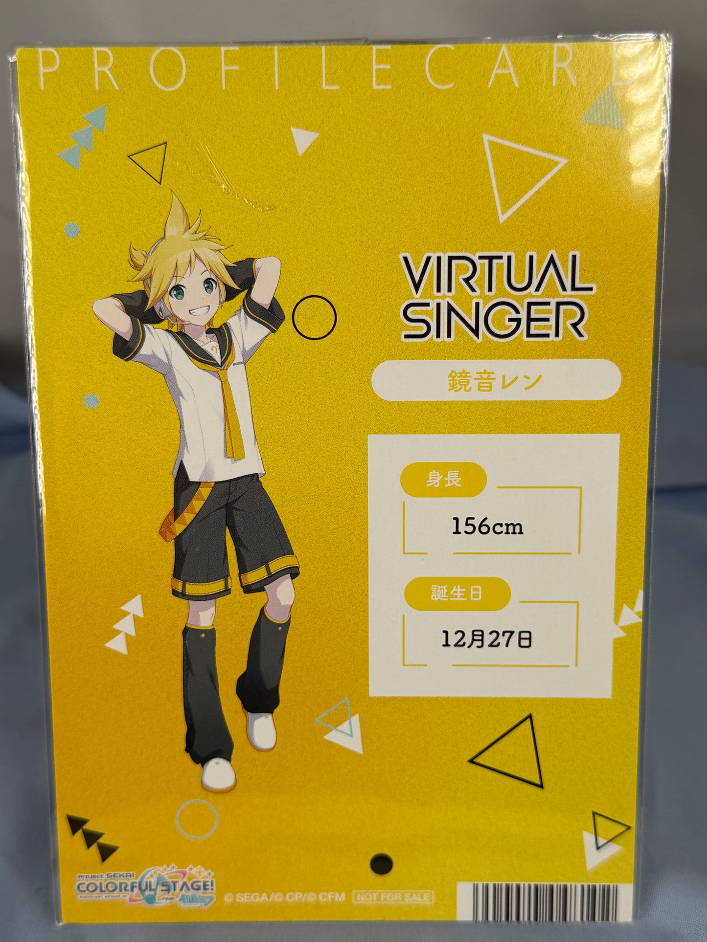 Kagamine Len Winter Fair 2023 Profile Card Project Sekai Animate
