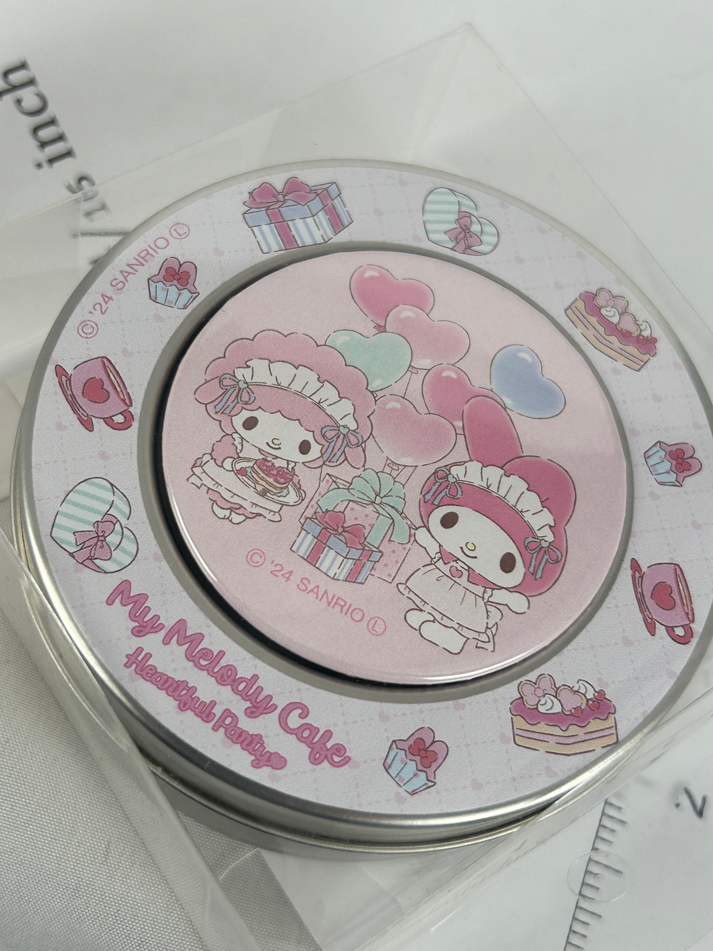 My Melody Heartful Party Tin Casing for Sticky Notes