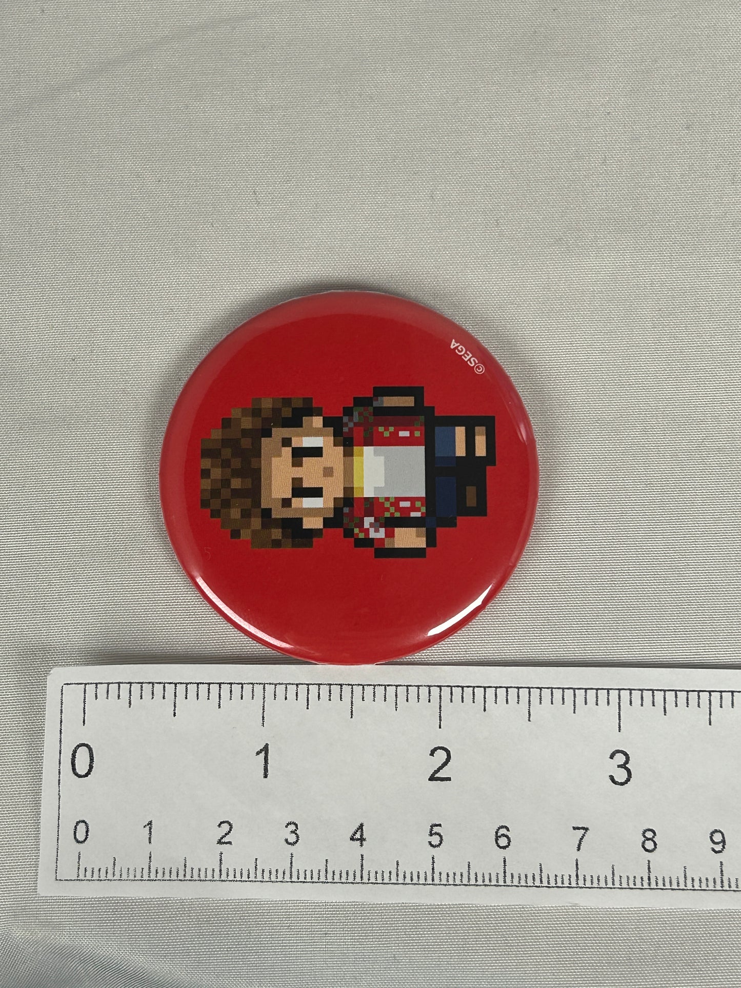 Kasuga Ichiban 8 Bit Can Badge Pin Spa Resort Hawaiians x Yakuza 8
