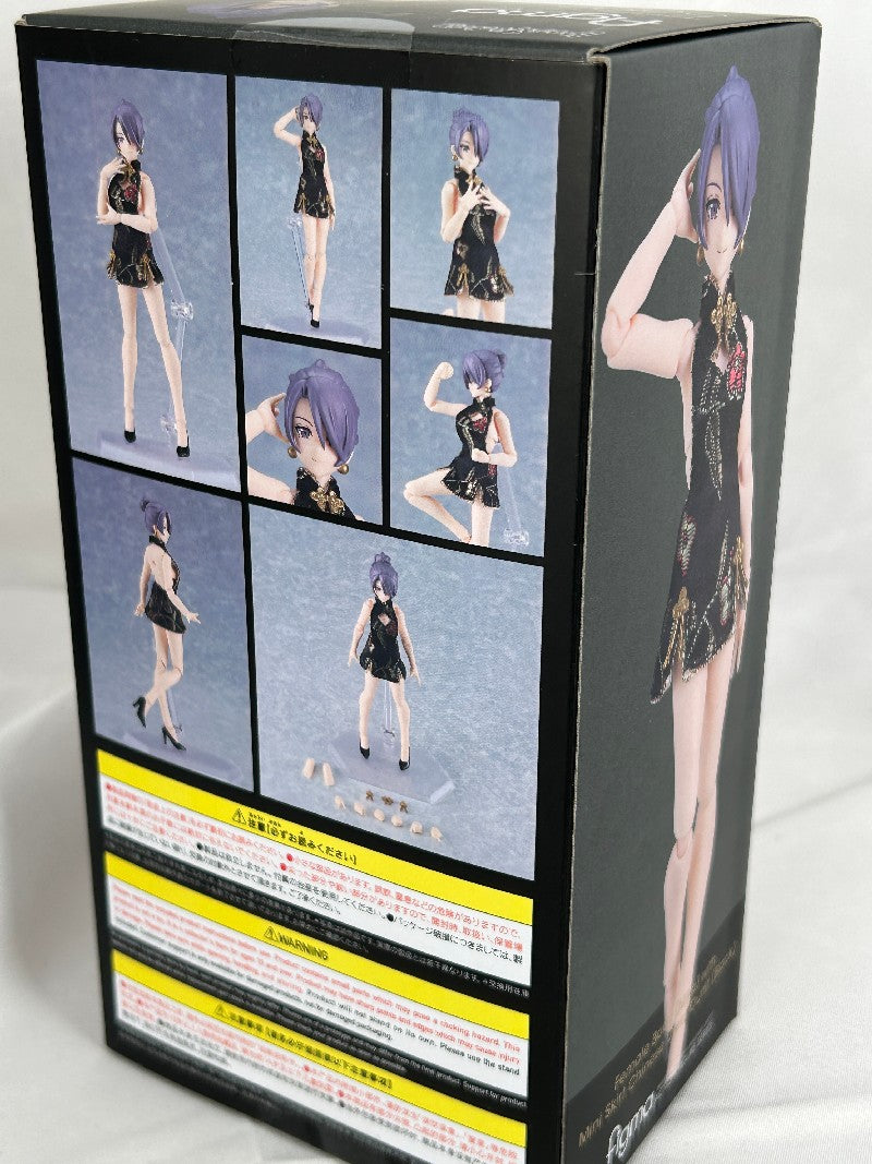 Female Body Mika with Mini Skirt Chinese Dress Outfit (Black) Figma 596c