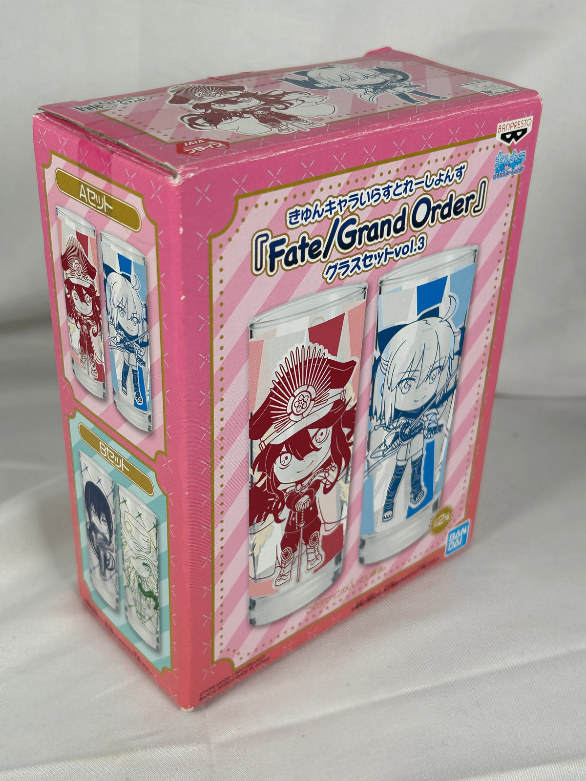 Okita Souji Oda Nobunaga Glass Cup Set Vol 3 Kyun Chara Fate Grand Order