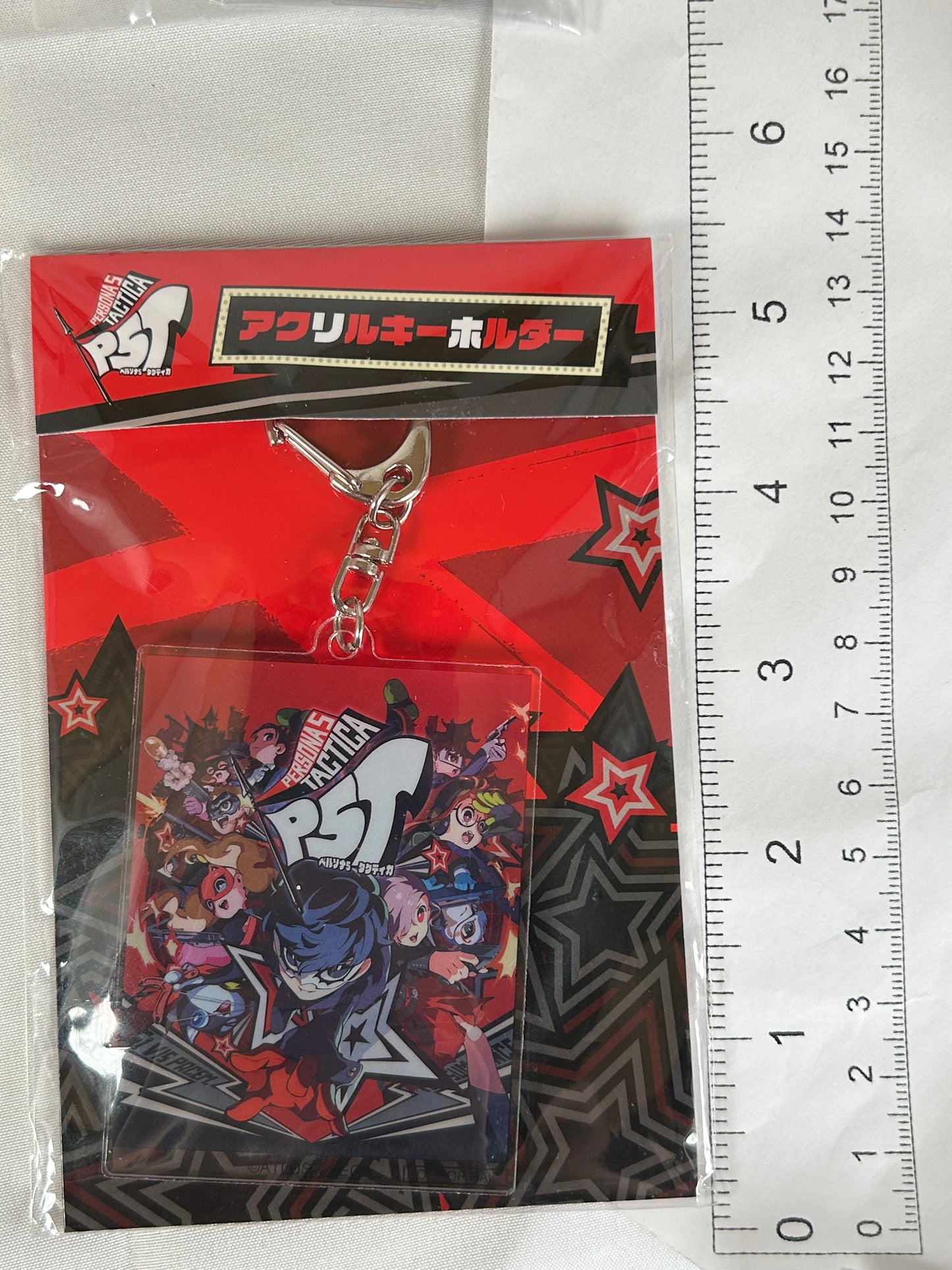 Persona 5 Tactica Box Art Acrylic Keychain