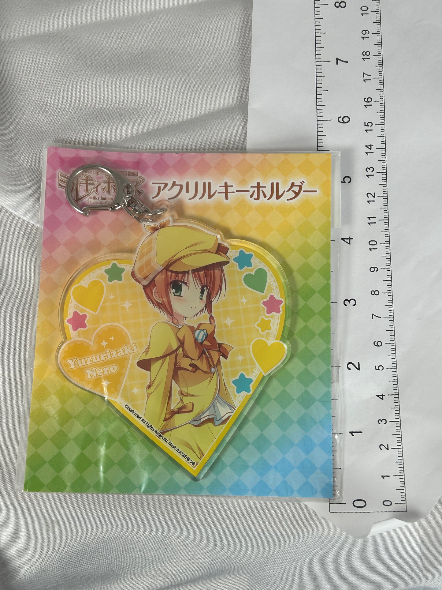 Yuzurizaki Nero Heart Acrylic Keychain Busihroad Milky Holmes