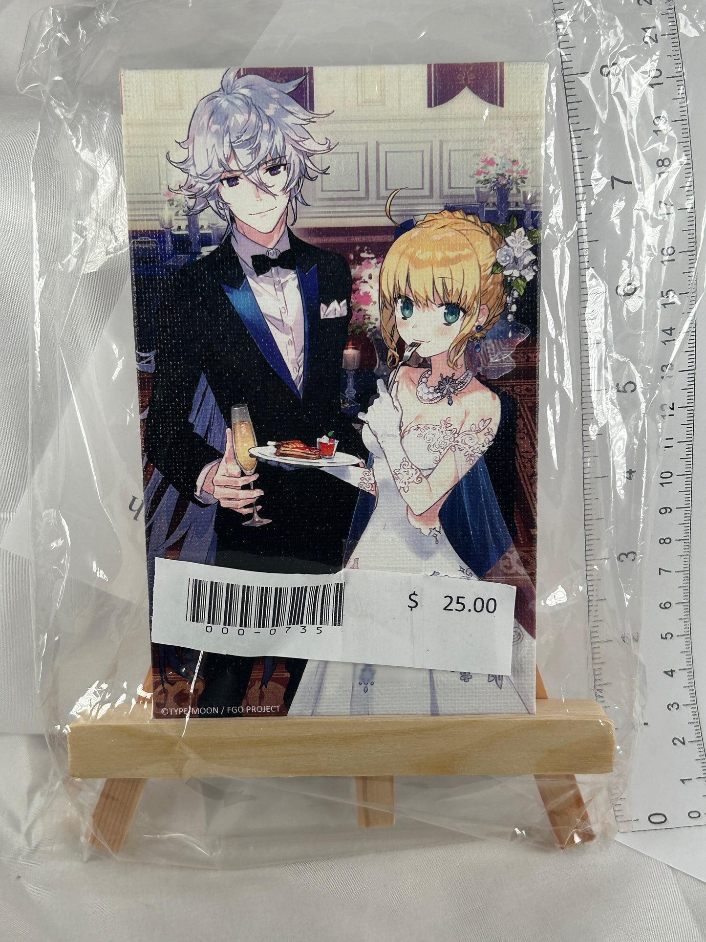 Fate Grand Order Memories II Mini Canvas Art Easel Saber