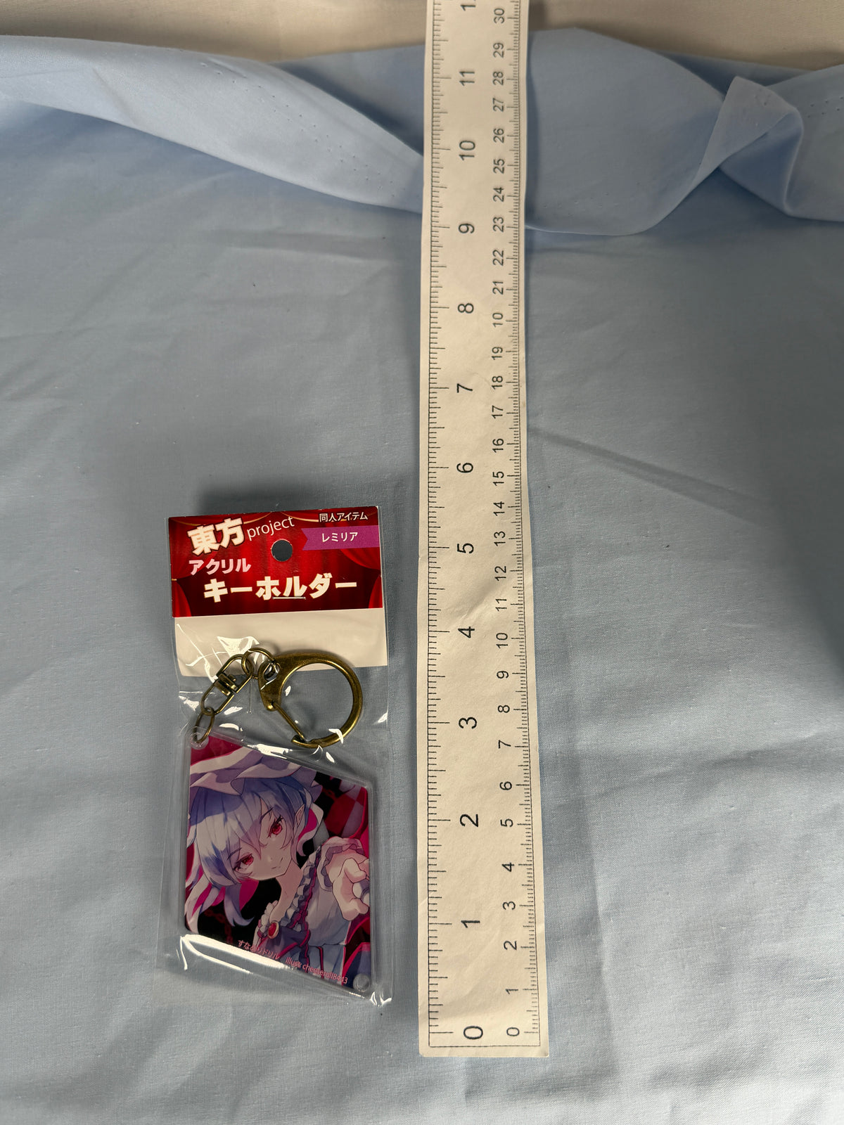 Remilia Scarlet Diamond Acrylic Keychain Touhou Project Cheeseroll Illustration