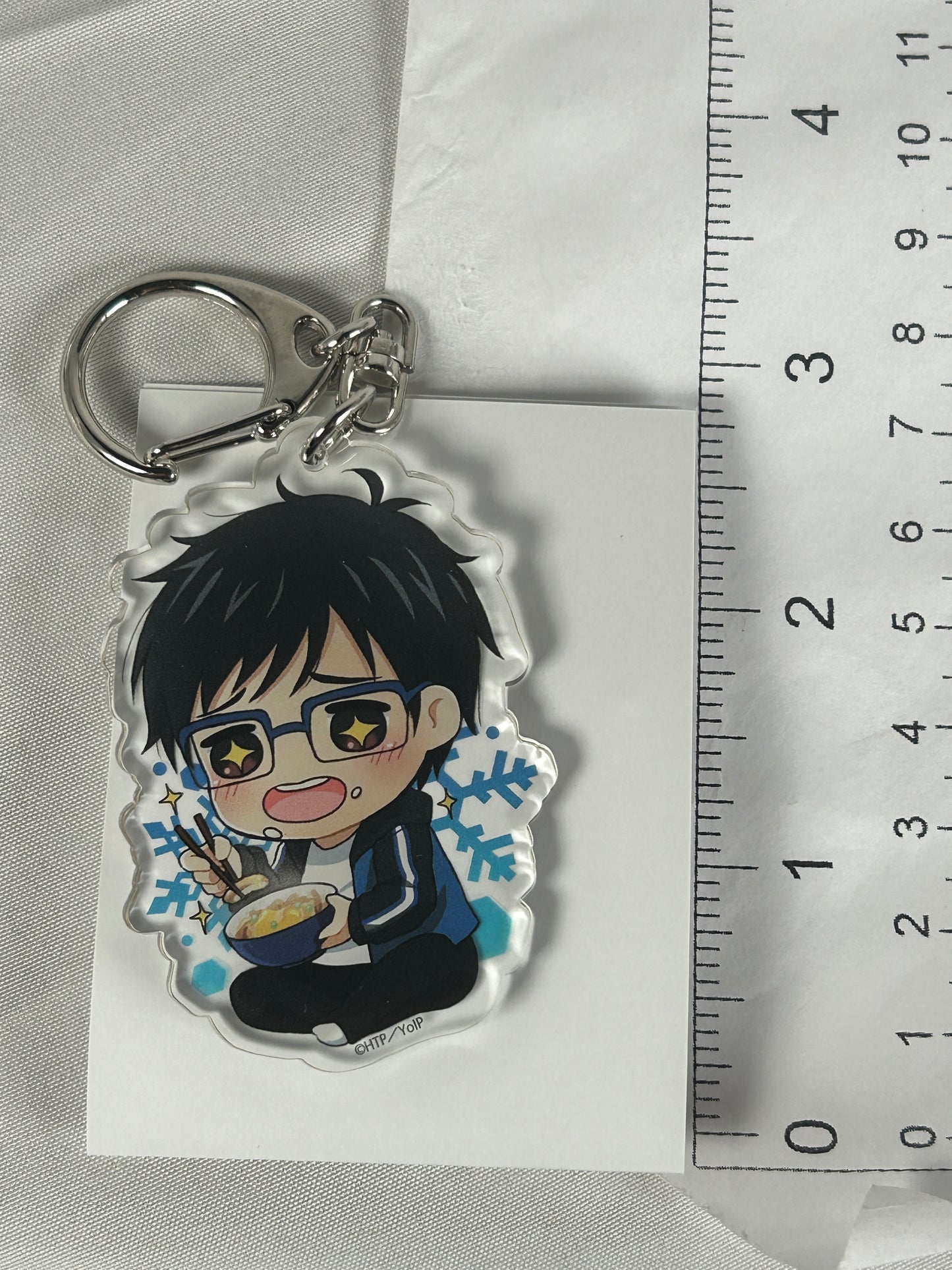 Yuri Katsuki Eating Ver. Acrylic Keychain Yuri on Ice El Cute Exrare