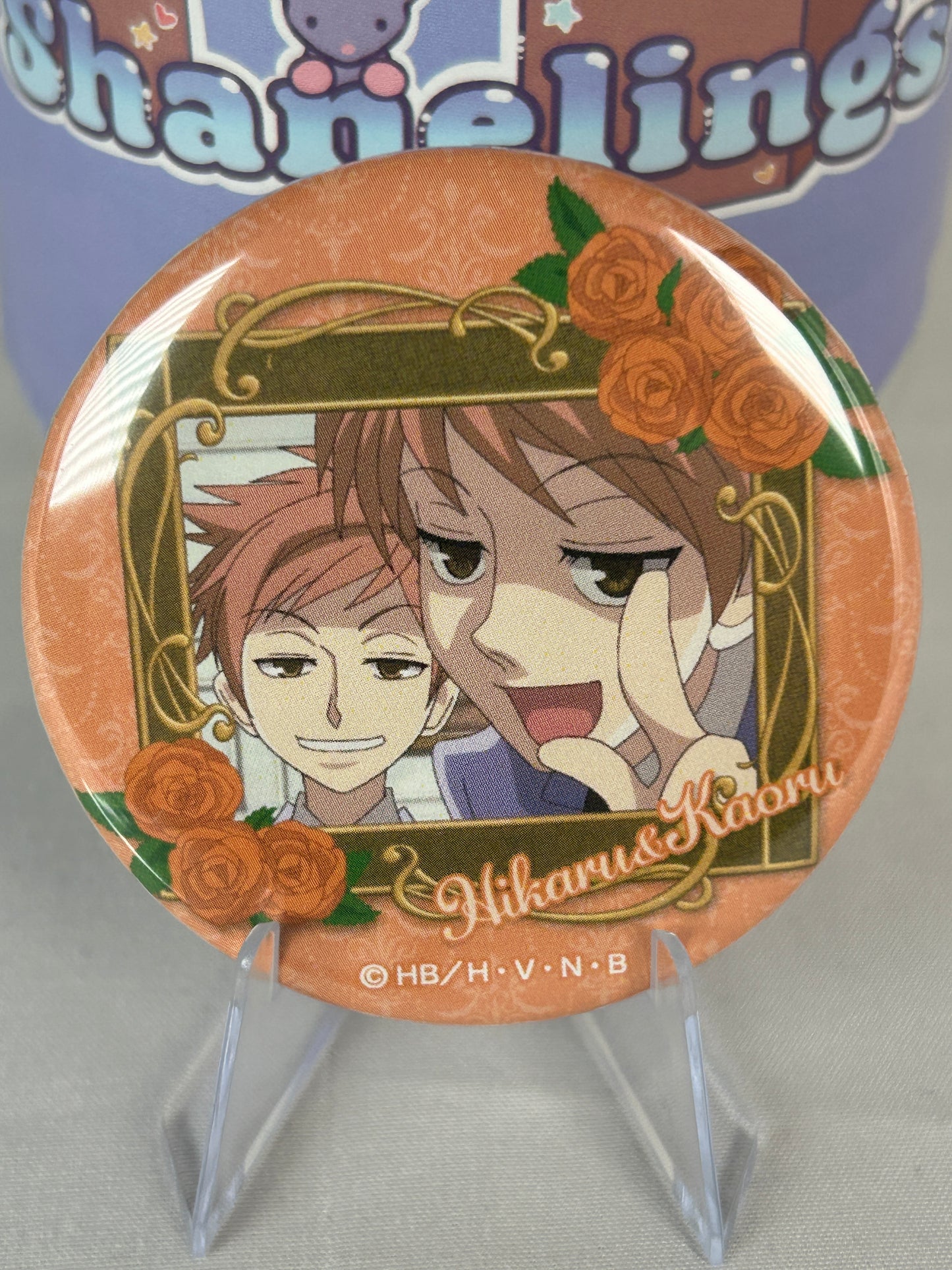 Hitachiin Kaoru Hikaru Finger Badge Button Ouran Highschool Host Club 20th