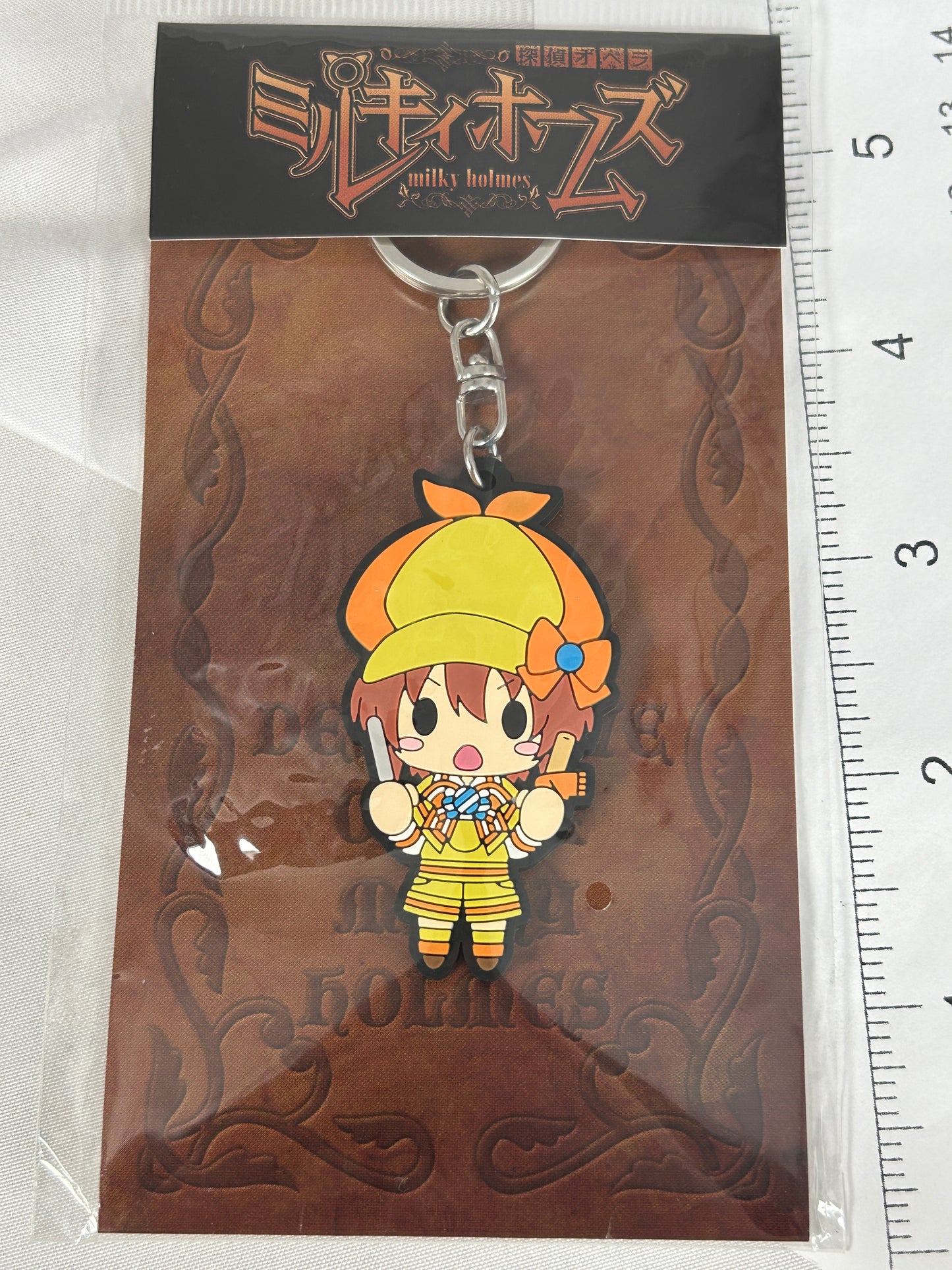 Yuzurizaki Nero Deco Seal Rubber Keychain Busihroad Milky Holmes