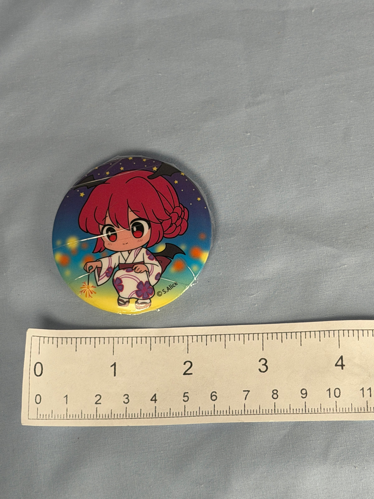 Koakuma Summer Festival Can Badge Pin Touhou Project LEC