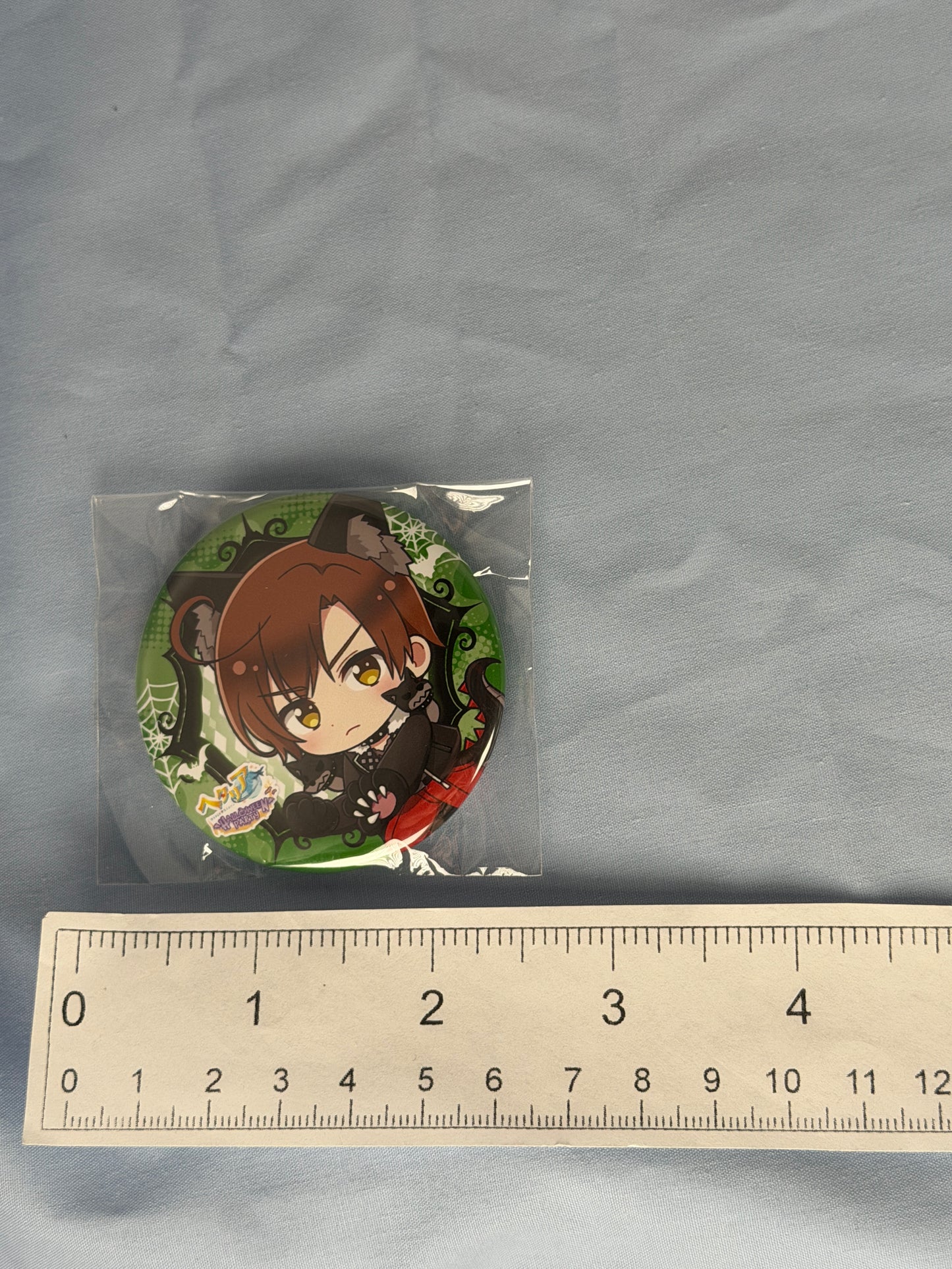 Italy Romano Halloween Party Can Badge Pin Stand Hetalia World Stars