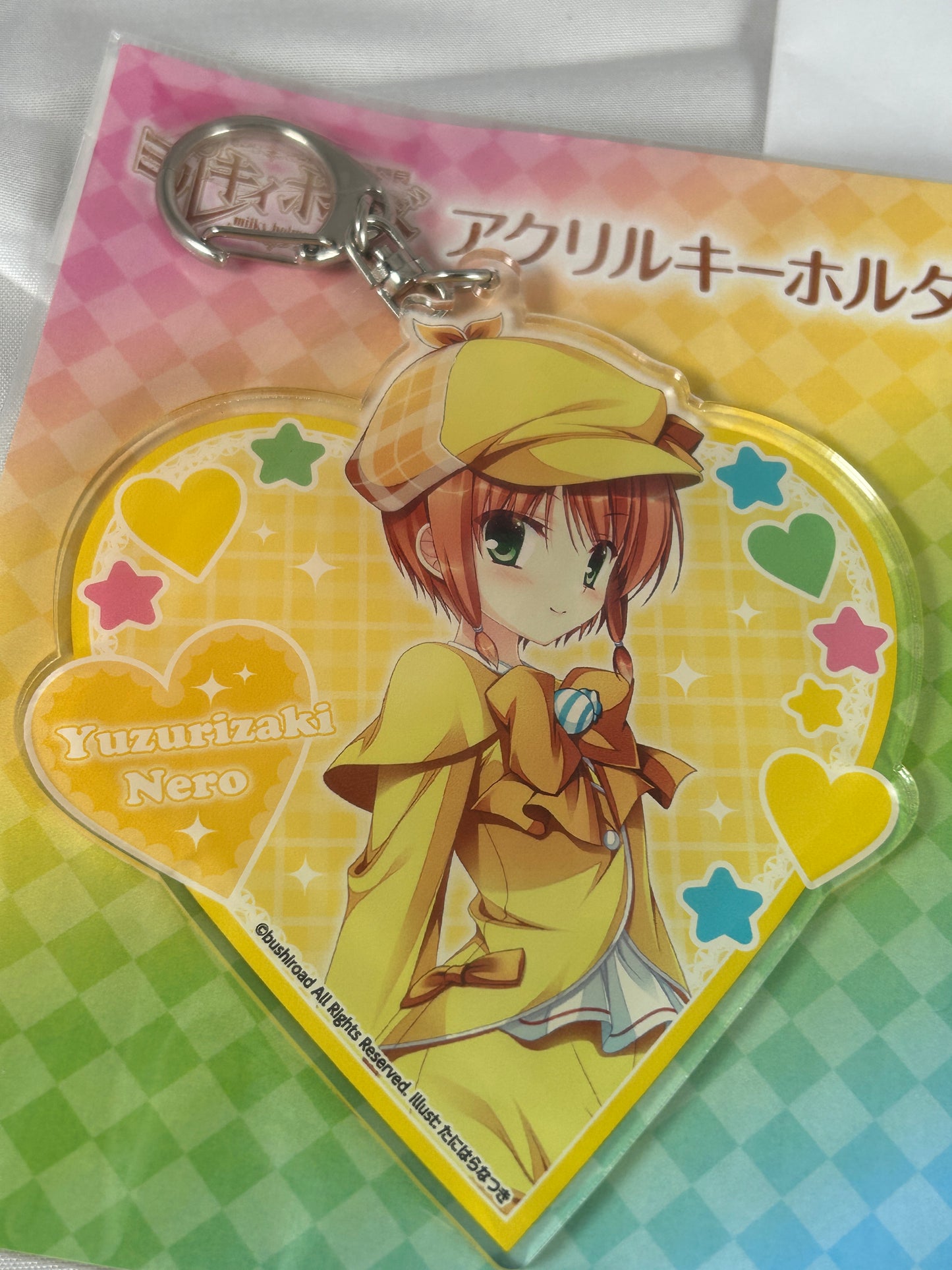 Yuzurizaki Nero Heart Acrylic Keychain Busihroad Milky Holmes