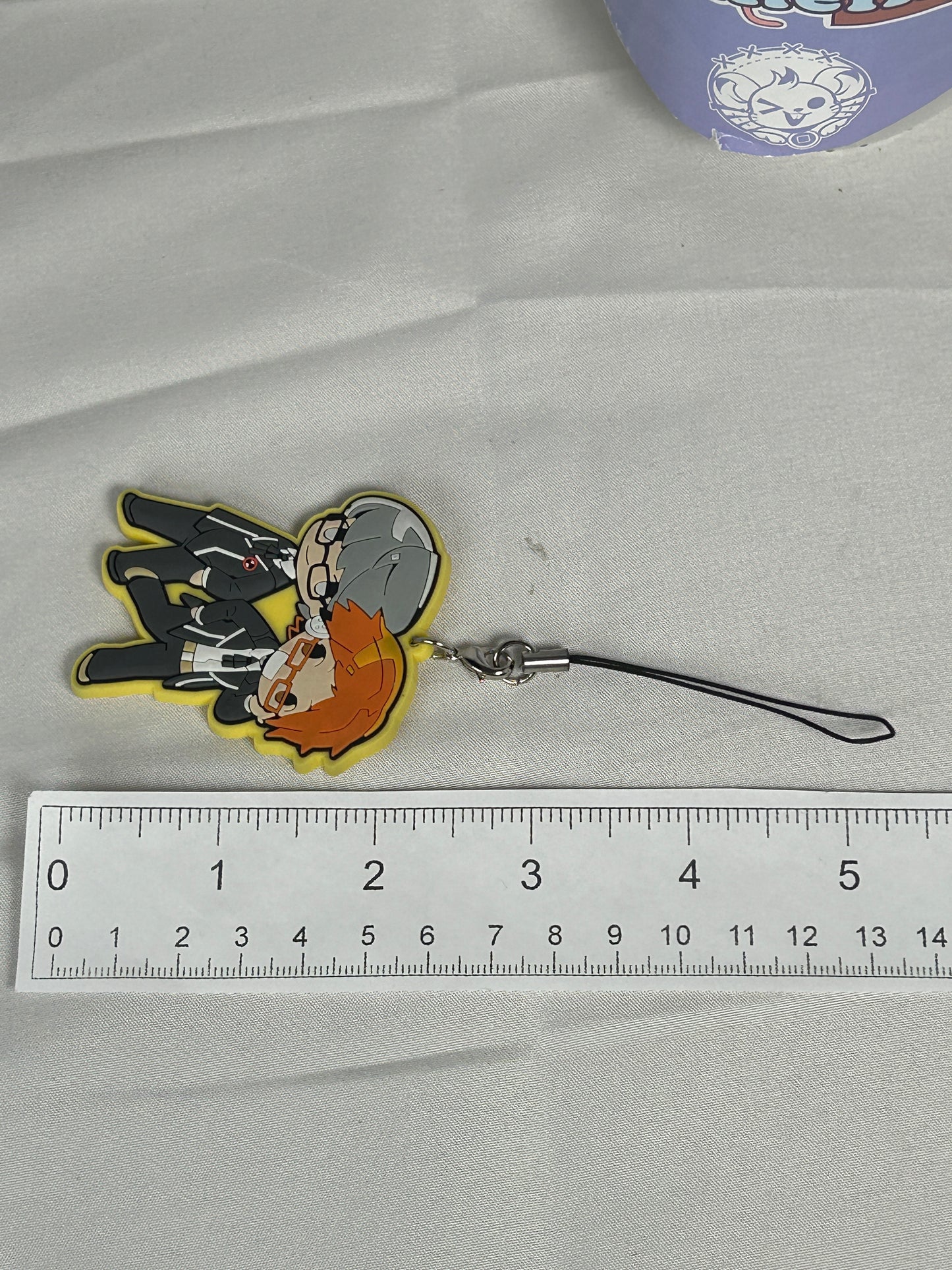 Yu Narukami Yosuke Hanamura Gekkoukan Rubber Keychain Persona 4 The Animation