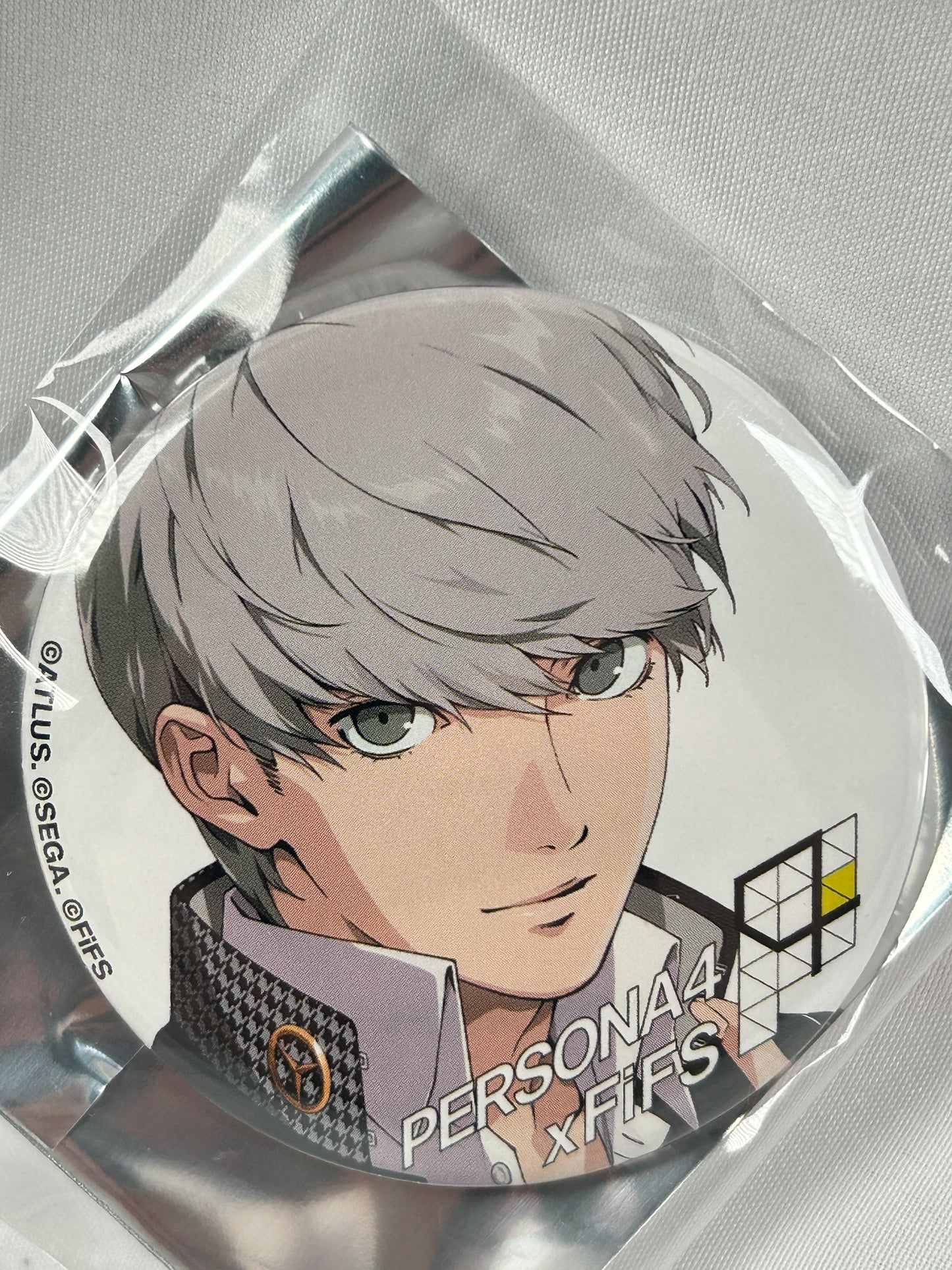 Yu Narukami Badge Persona 4 The Golden X FiFS Collab