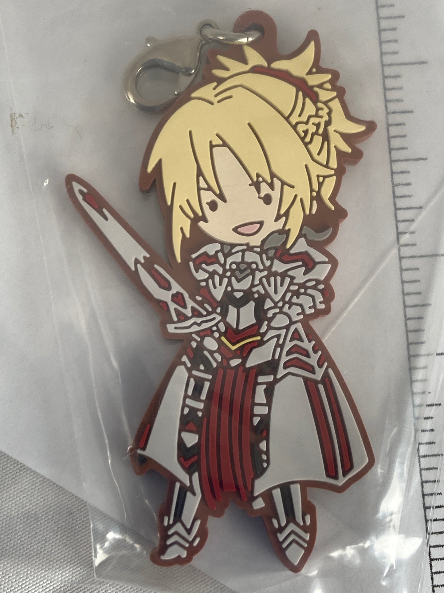 Mordred Saber Of Red Rubber Keychain Ichiban Kuji Fate Grand Order