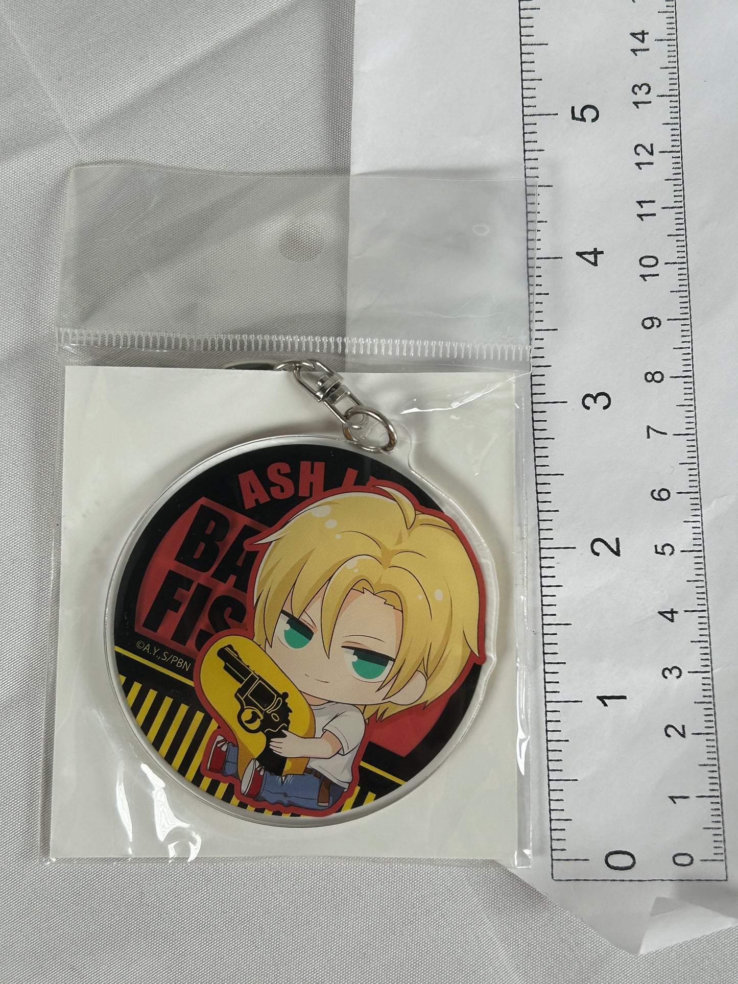 Ash Lynx Gyugyutto Acrylic Keychain Banana Fish