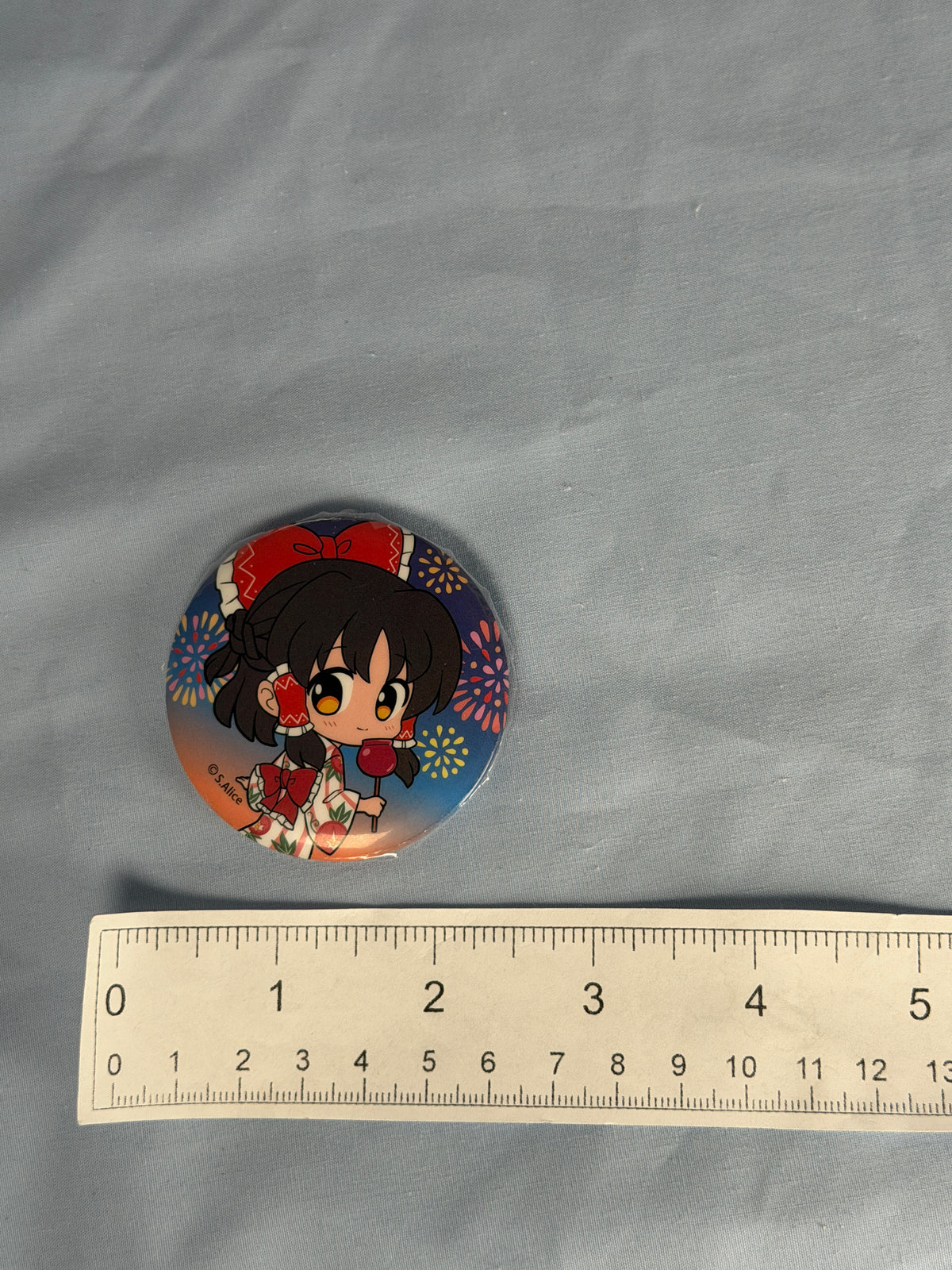 Reimu Hakurei Summer Festival Can Badge Pin Touhou Project LEC