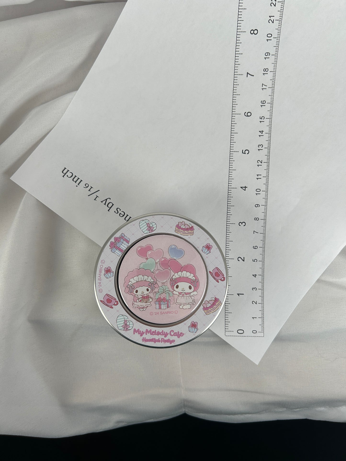 My Melody Heartful Party Tin Casing for Sticky Notes