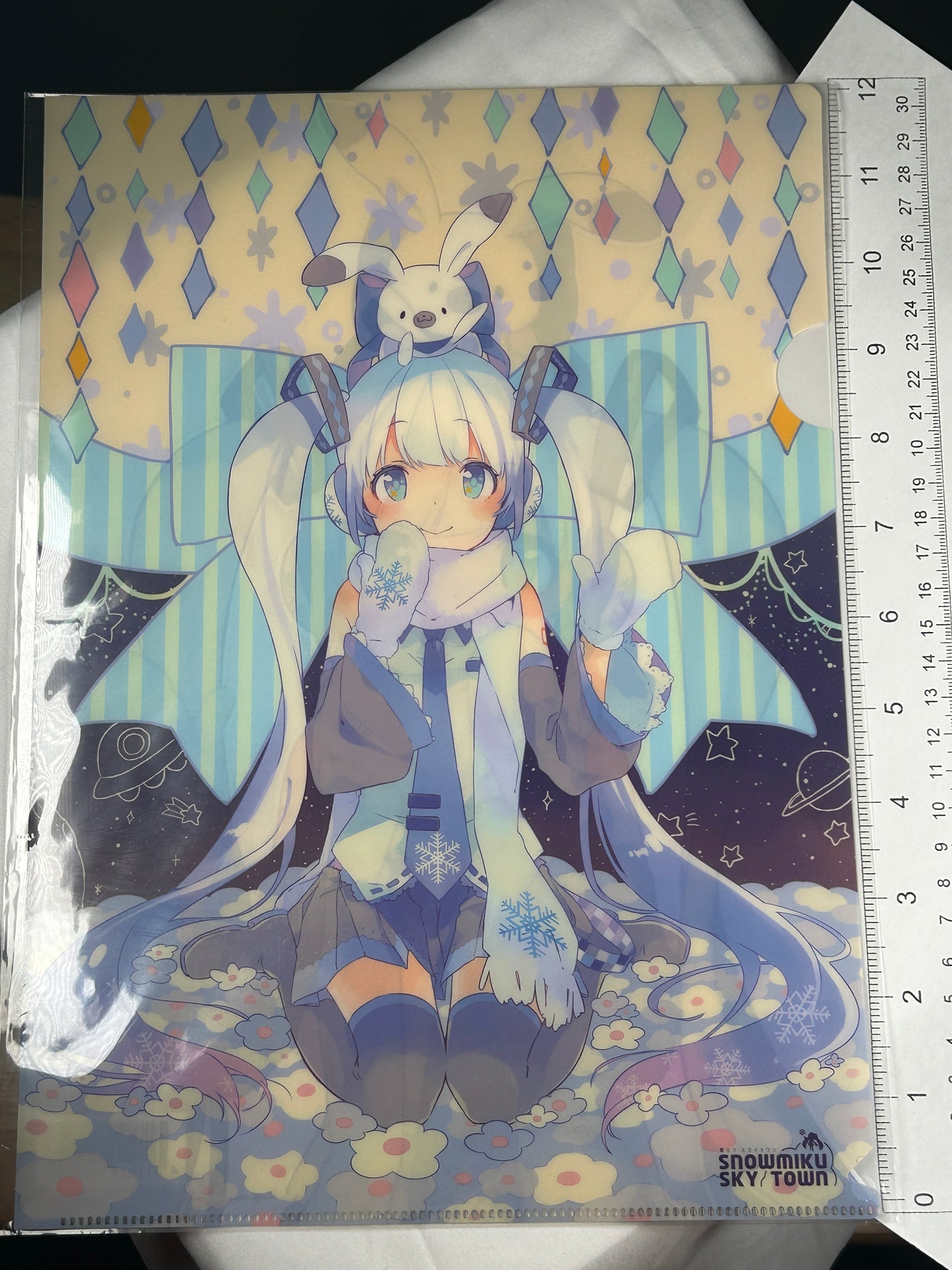 Hatsune Miku Rabbit Yukine Clear File Folder Vocaloid Snow Miku 2014 Vocaloid