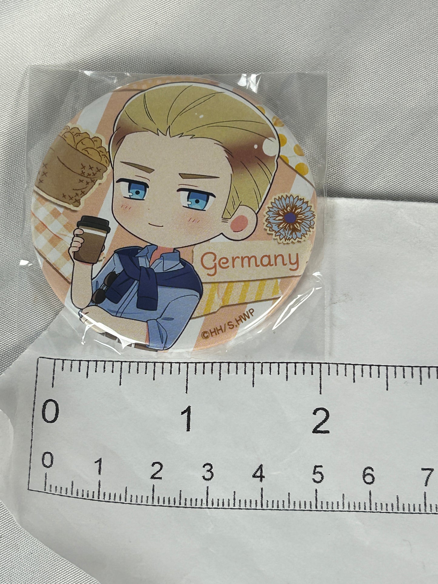 Germany Dressele Button Badge Hetalia World Stars Holiday Marche