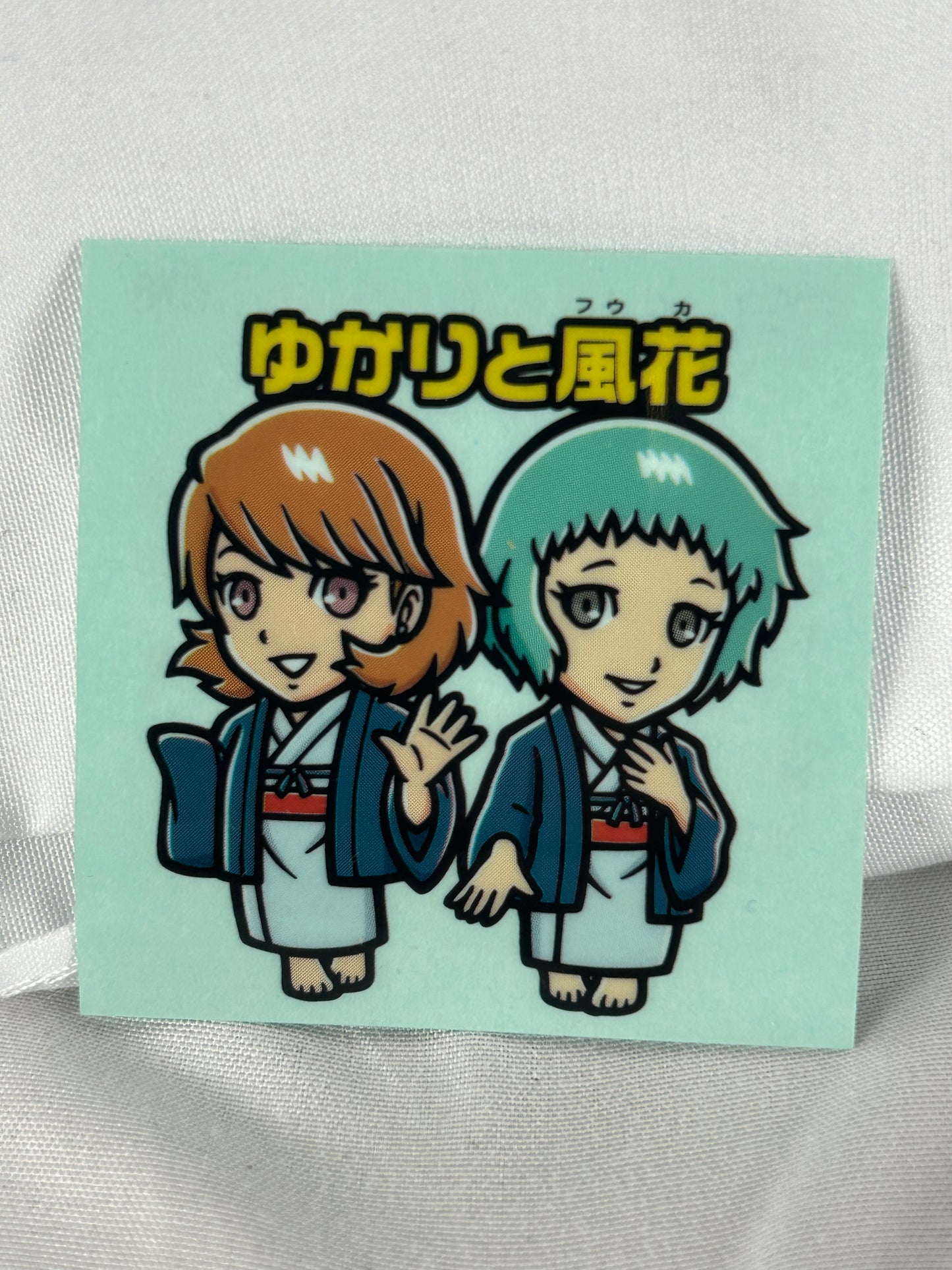 Yukari Takeba and Fuuka Yamagishi Bikkuriman Sticker Persona 3