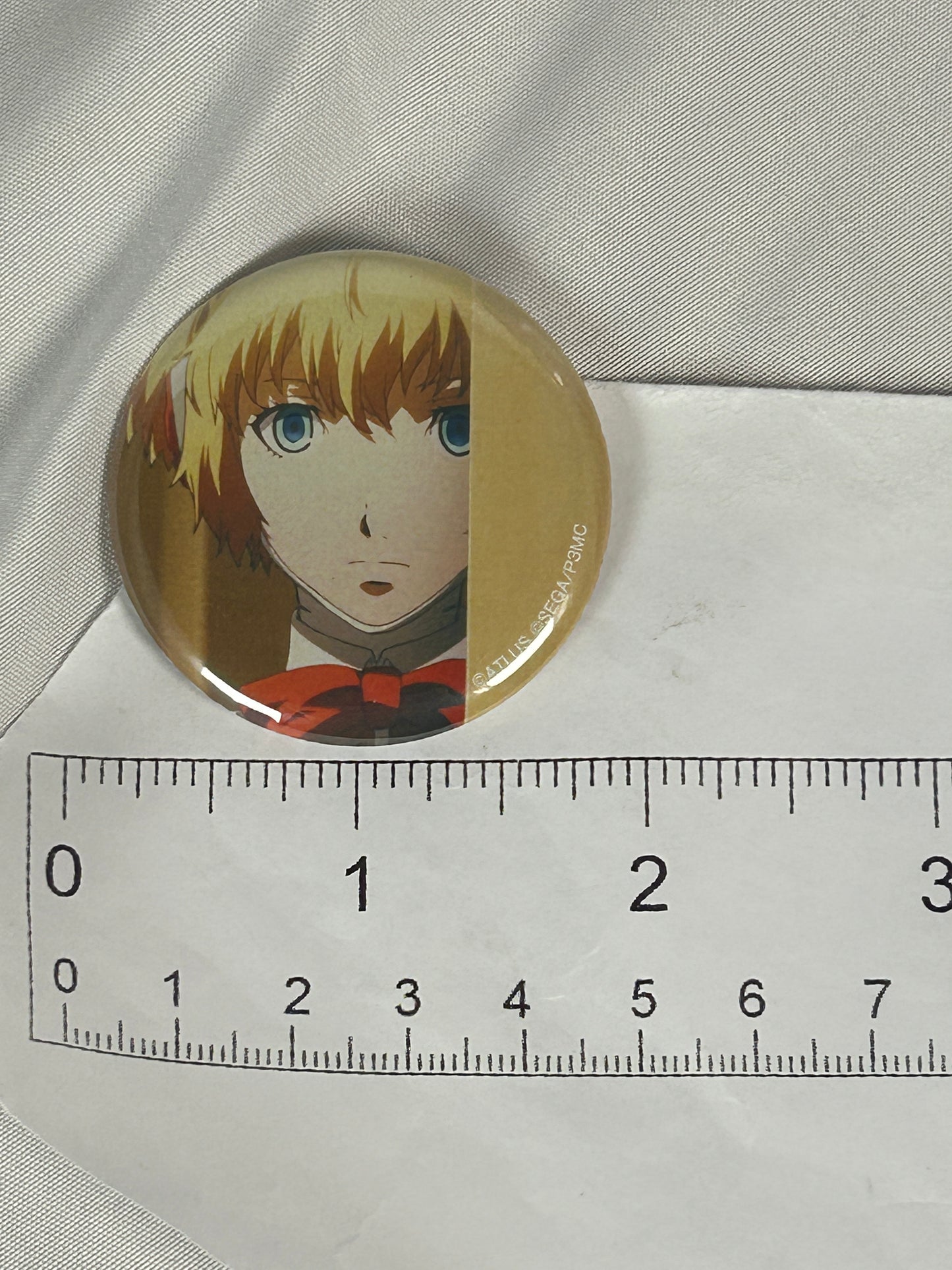 Aigis Stare Button Badge Persona 3 The Movie