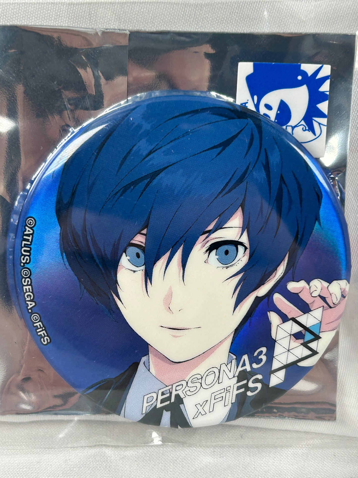 Makoto Yuki Holo Badge Persona 3 Reload X FiFS Collab