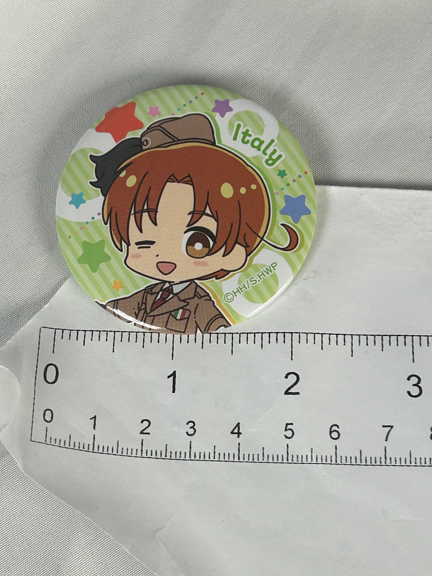Italy Trading Button Badge Hetalia World Stars x Seria