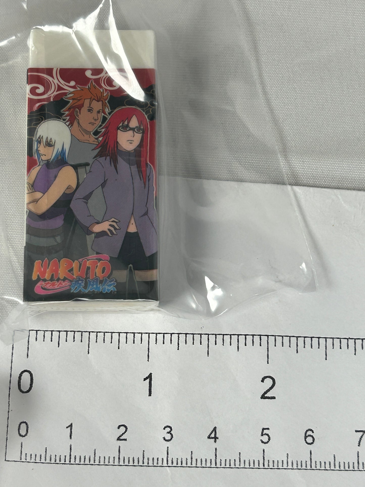 Naruto Sasuke Uchiha Kakashi Shippuden Official Rubber Eraser Made in Japan