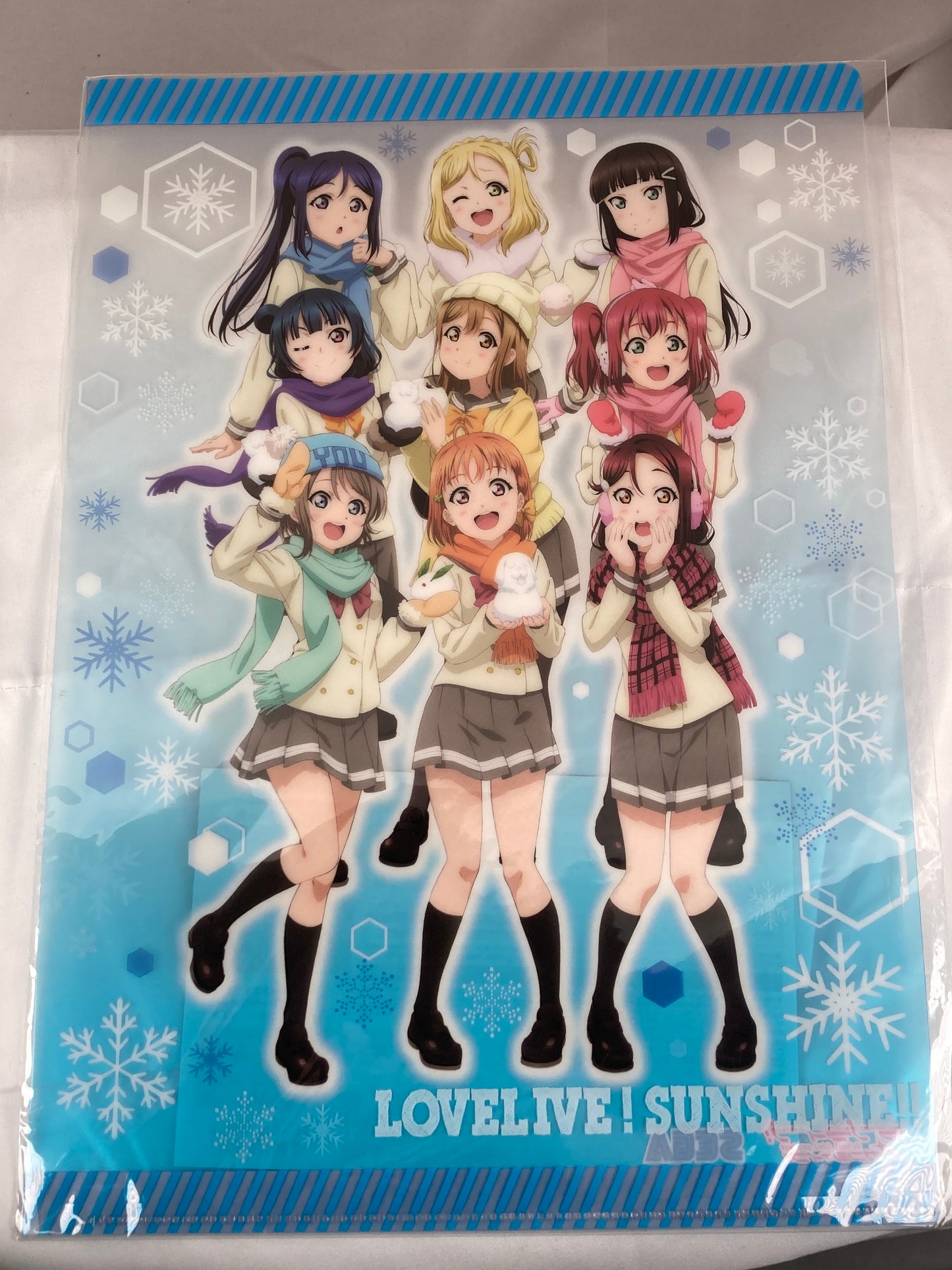 Aqours Winter Wear Clear File Love Live Sunshine The Movie Over the Rainbow